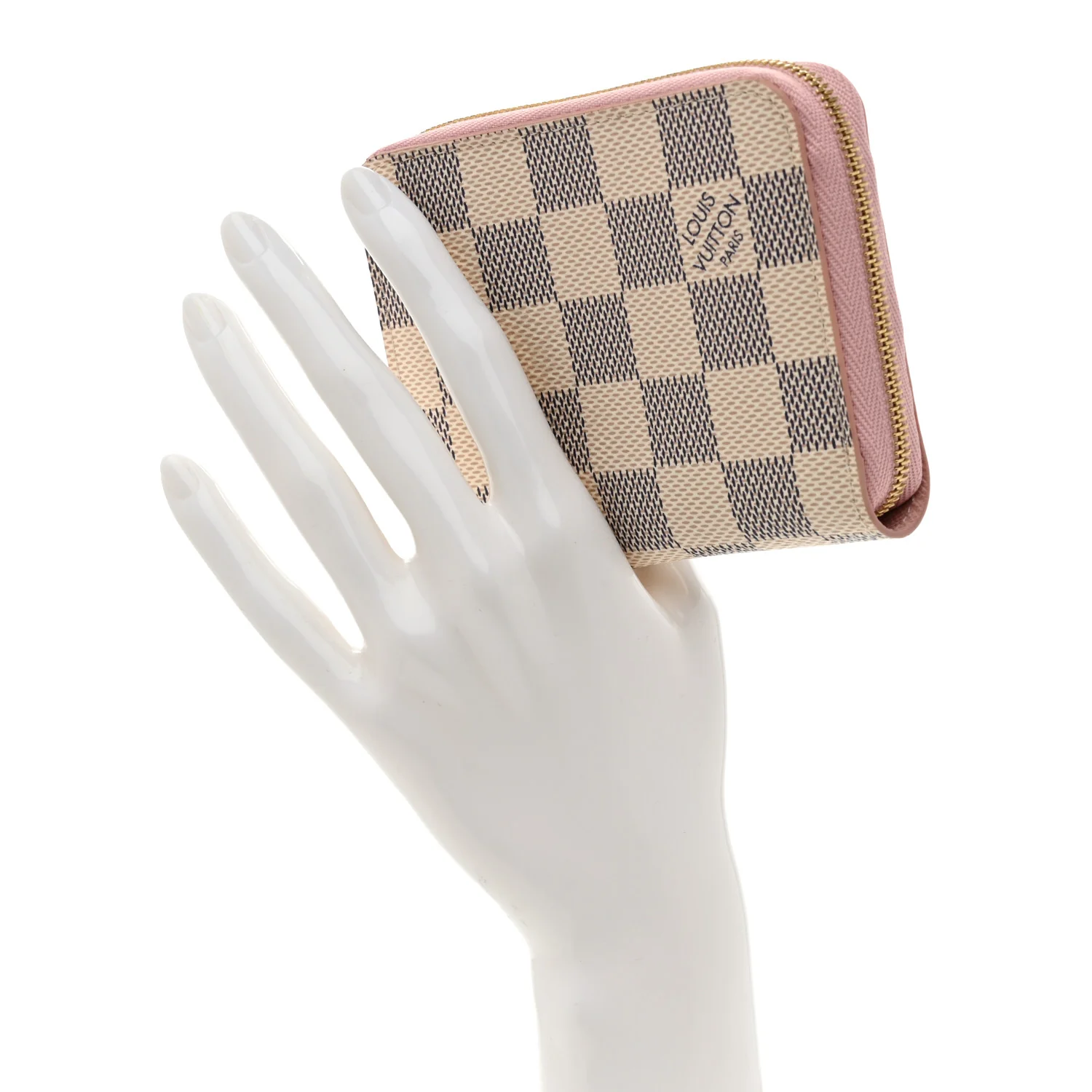 Damier Azur Zippy Coin Purse Rose Ballerine - Image 2