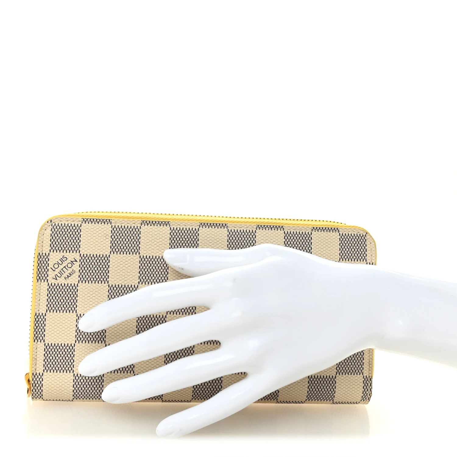 Damier Azur Zippy Wallet Jaune Pale - Image 2