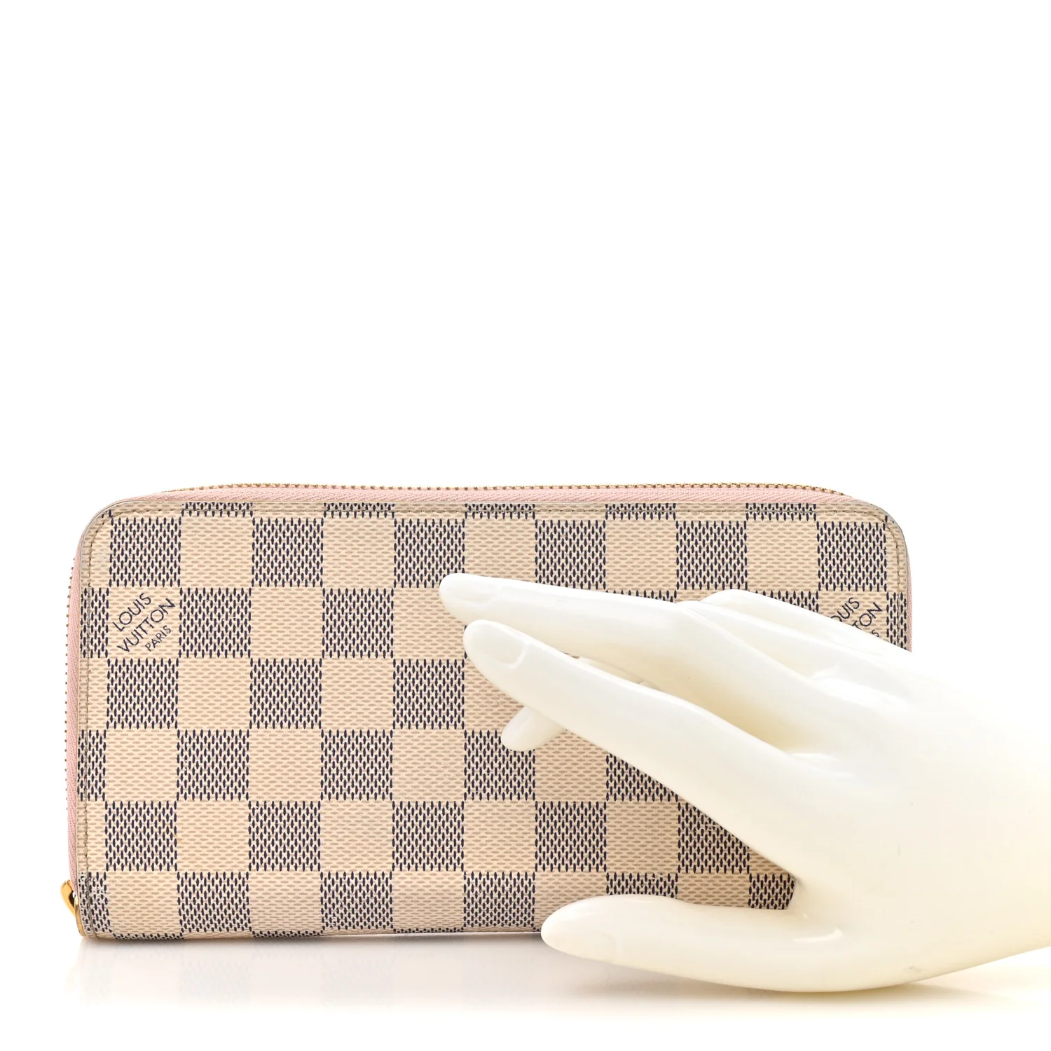Damier Azur Zippy Wallet Rose Ballerine - Image 4