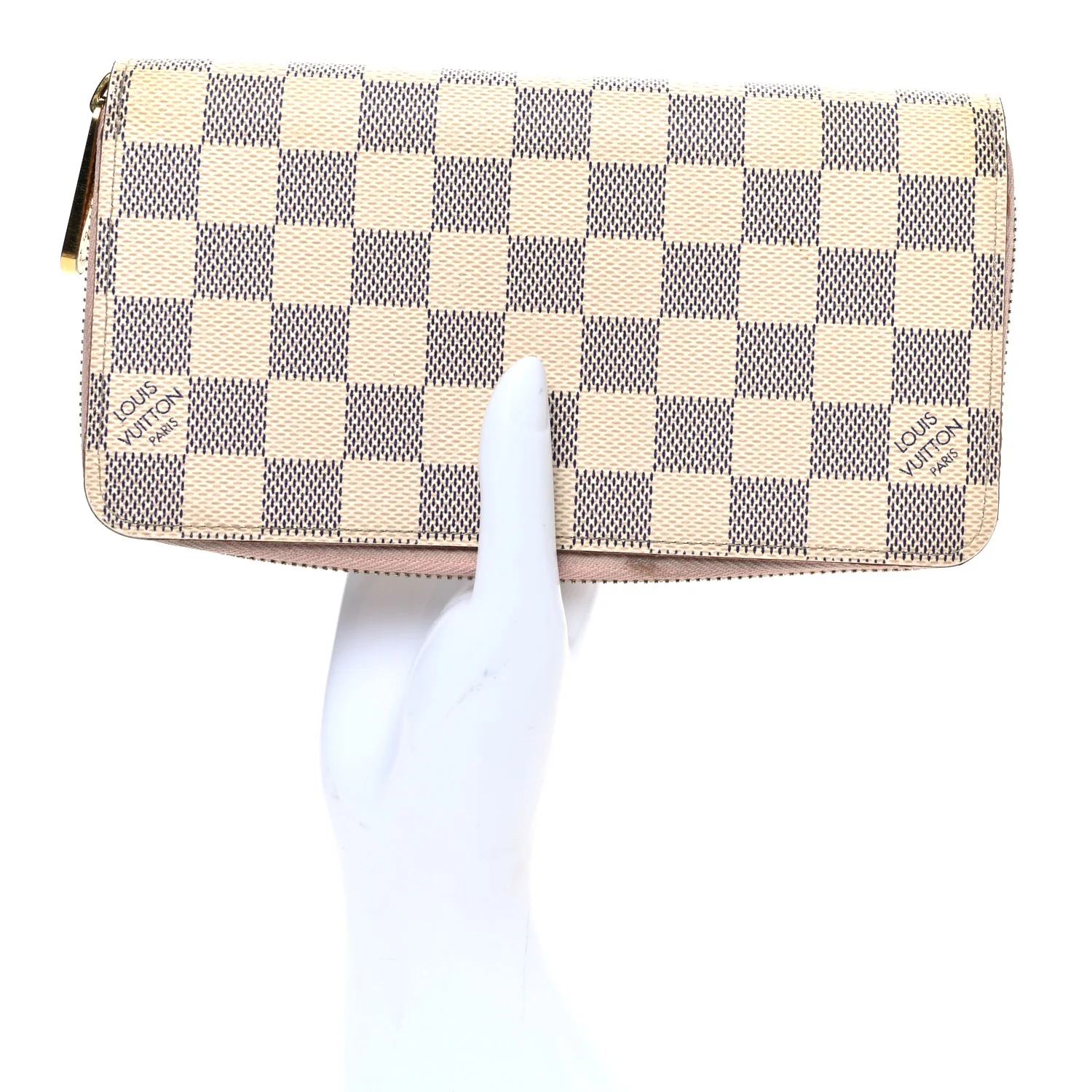 Damier Azur Zippy Wallet Rose Ballerine - Image 2