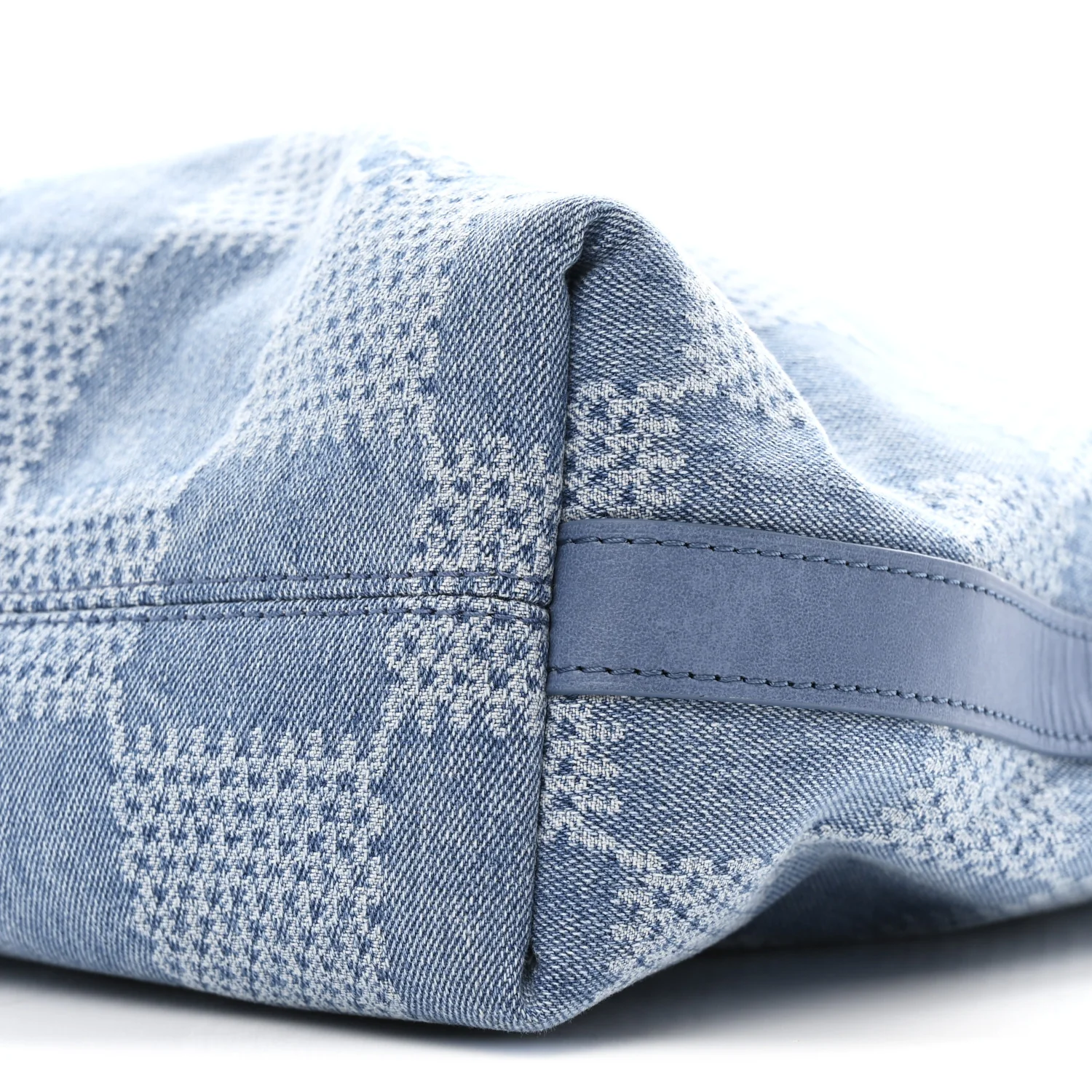 Damier Denim Vagabond Hobo Blue - Image 9