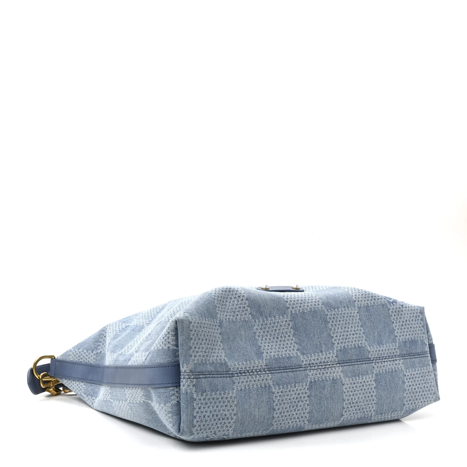 Damier Denim Vagabond Hobo Blue - Image 4