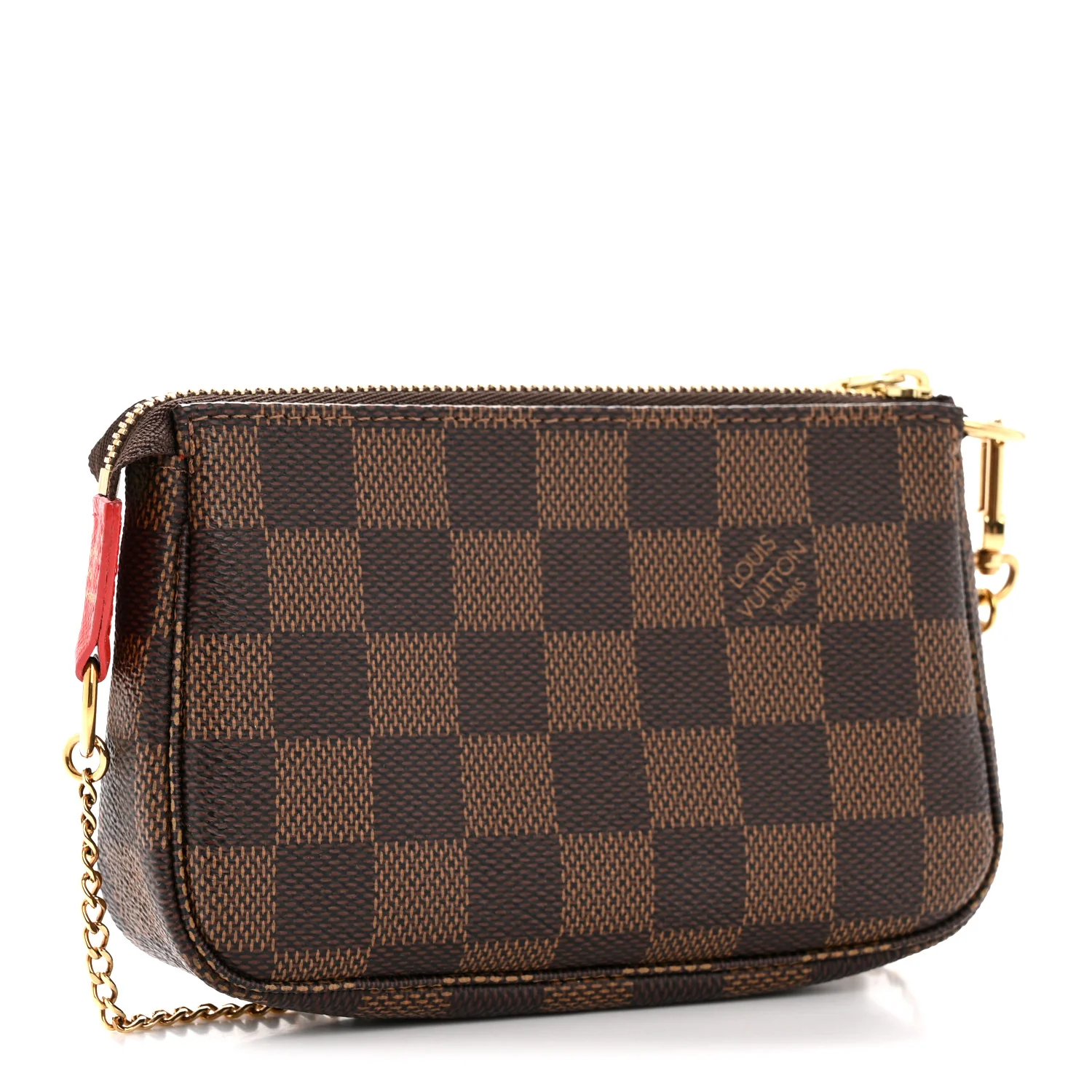 Damier Ebene 2019 Christmas Animation Mini Pochette Accessories Red - Image 3