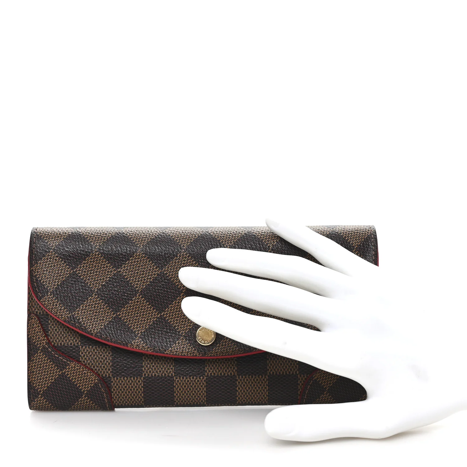 Damier Ebene Caissa Wallet Cherry - Image 2