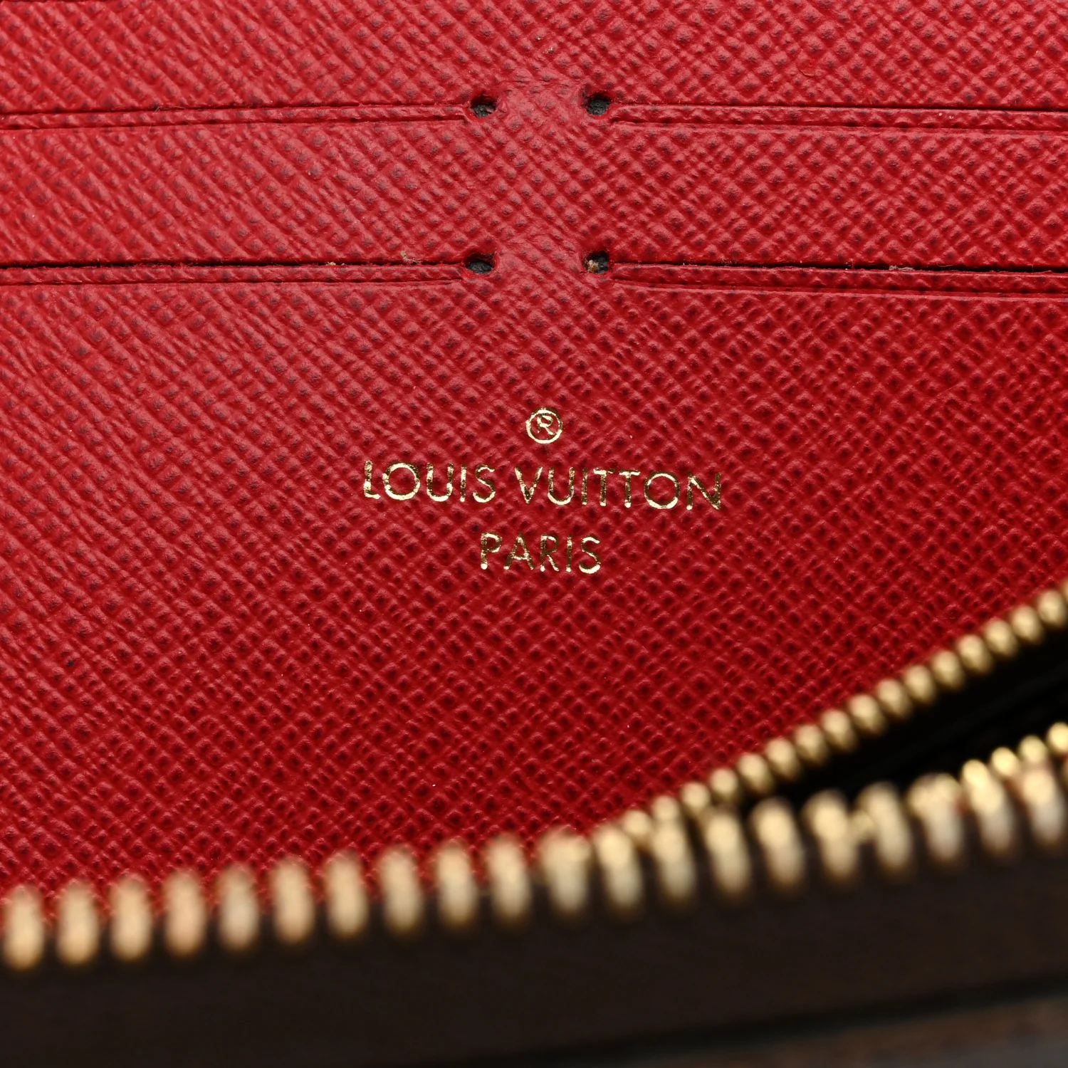Damier Ebene Clemence Wallet Cherry - Image 7