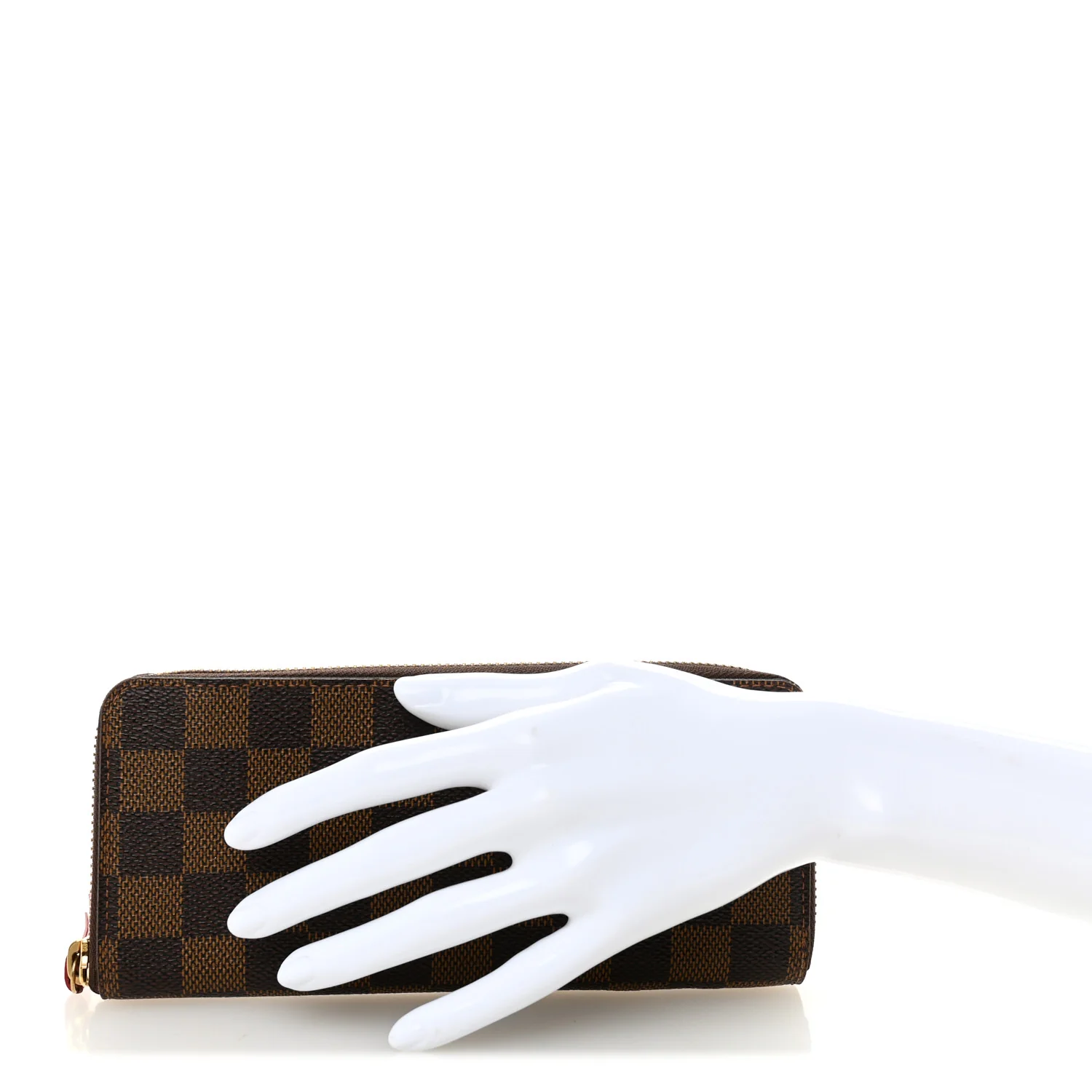 Damier Ebene Clemence Wallet Cherry - Image 2