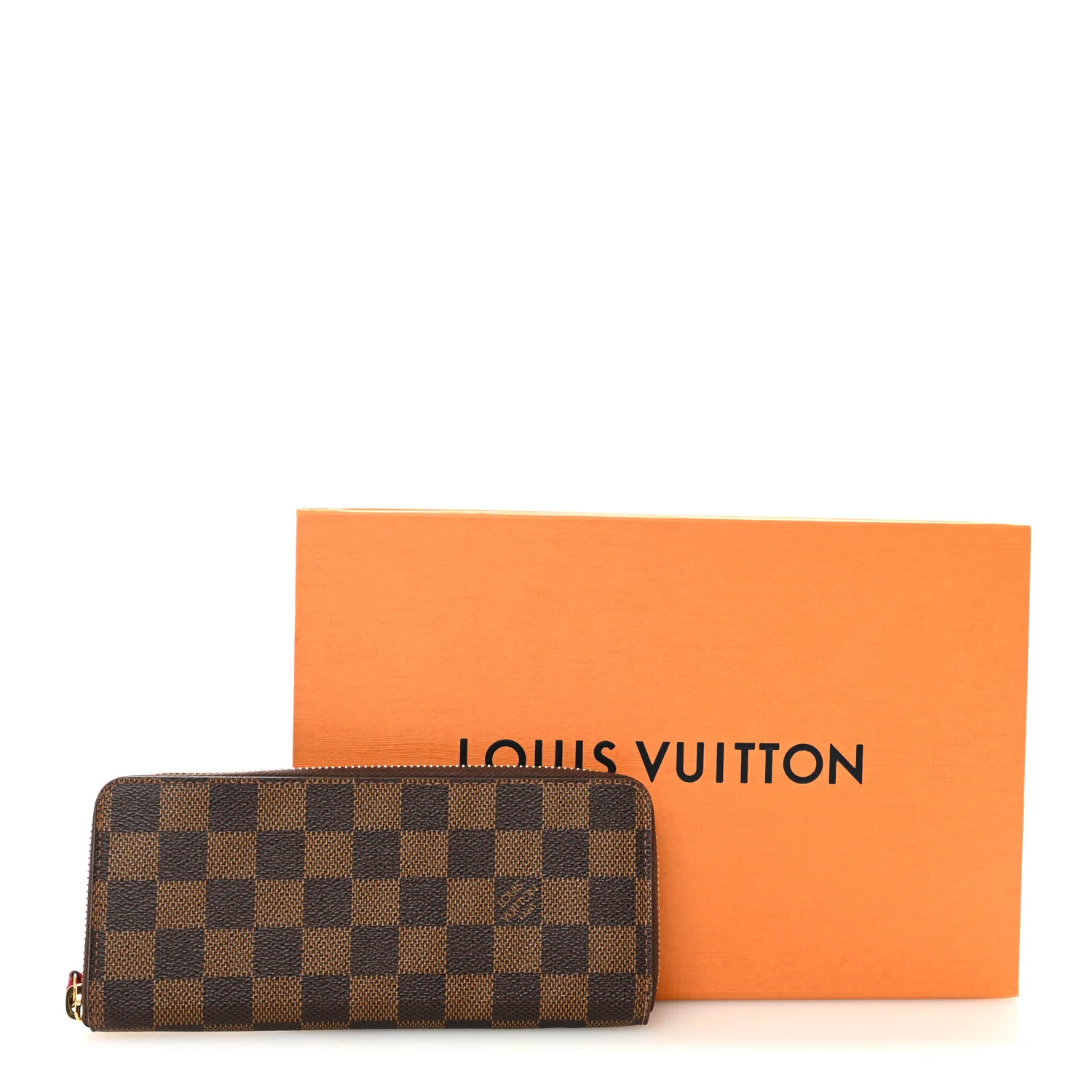 Damier Ebene Clemence Wallet Cherry - Image 8