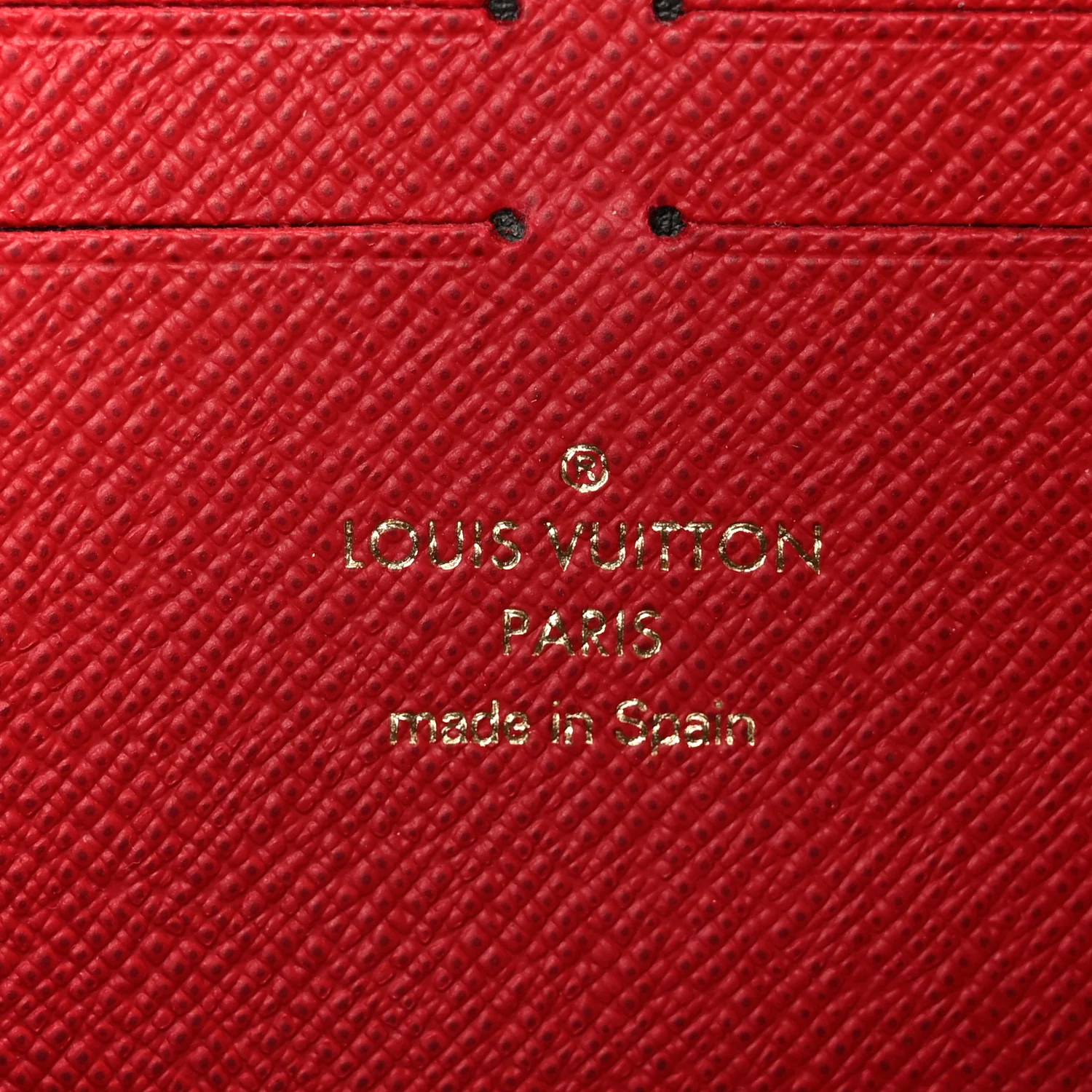 Damier Ebene Clemence Wallet Cherry - Image 6