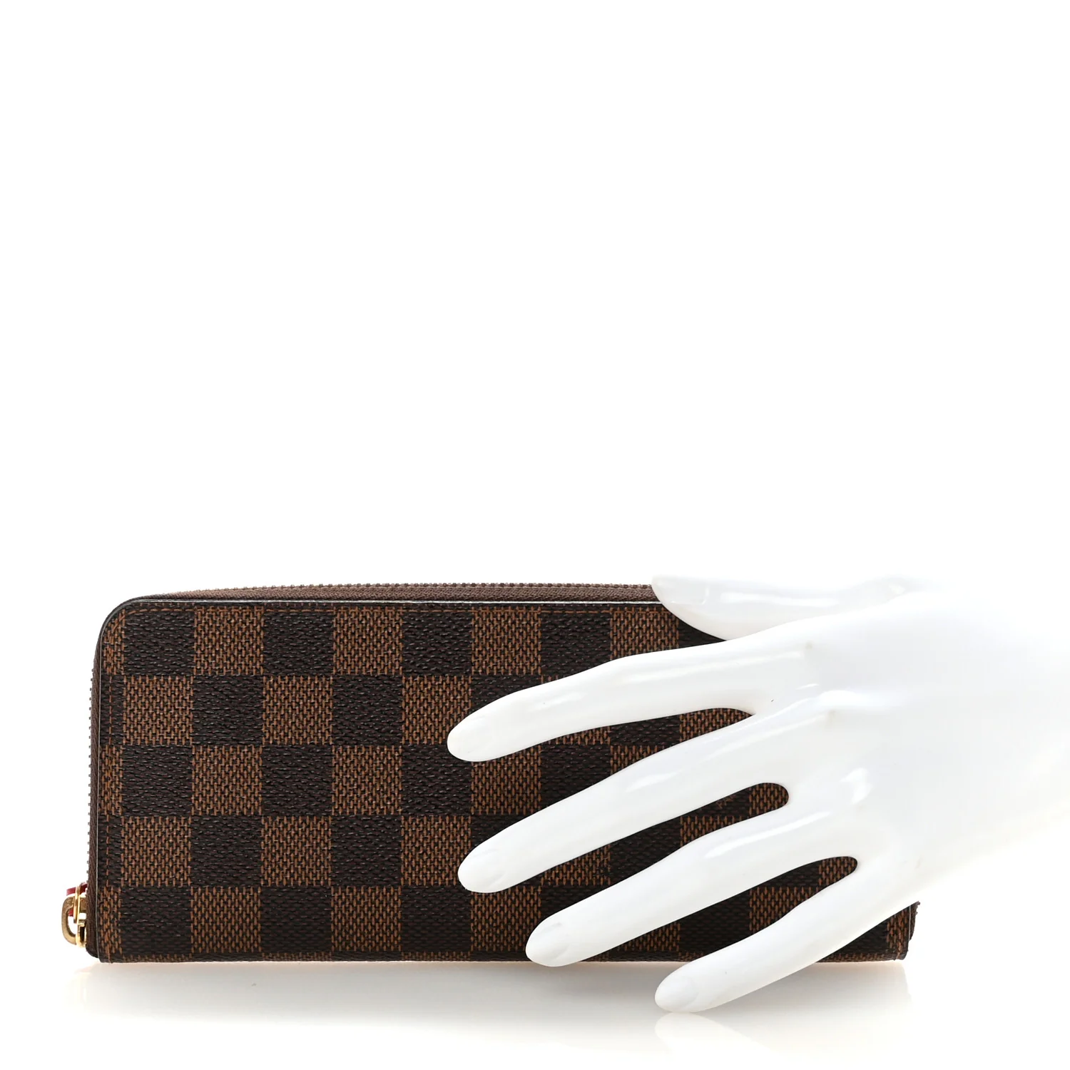 Damier Ebene Clemence Wallet Cherry - Image 2