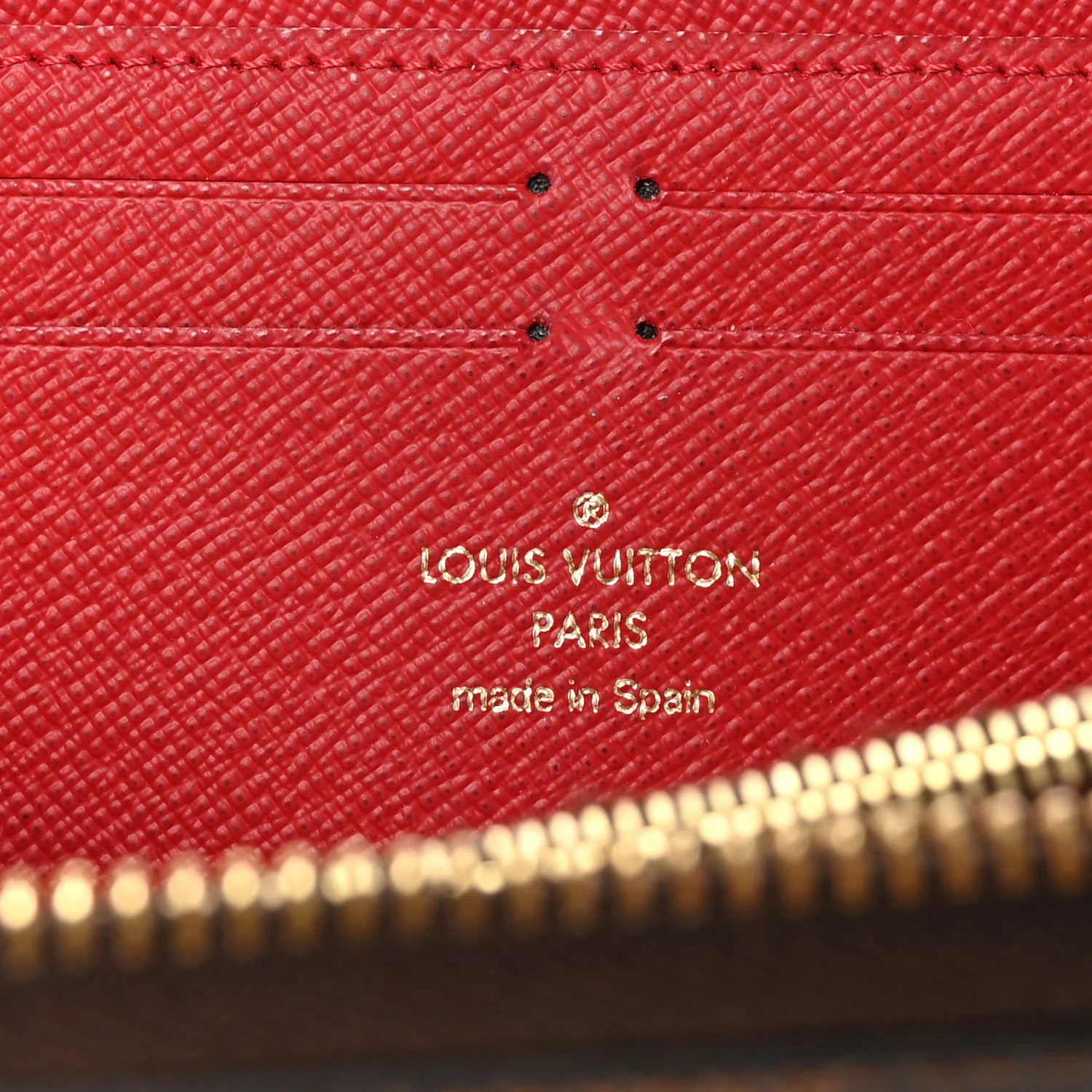 Damier Ebene Clemence Wallet Cherry - Image 6