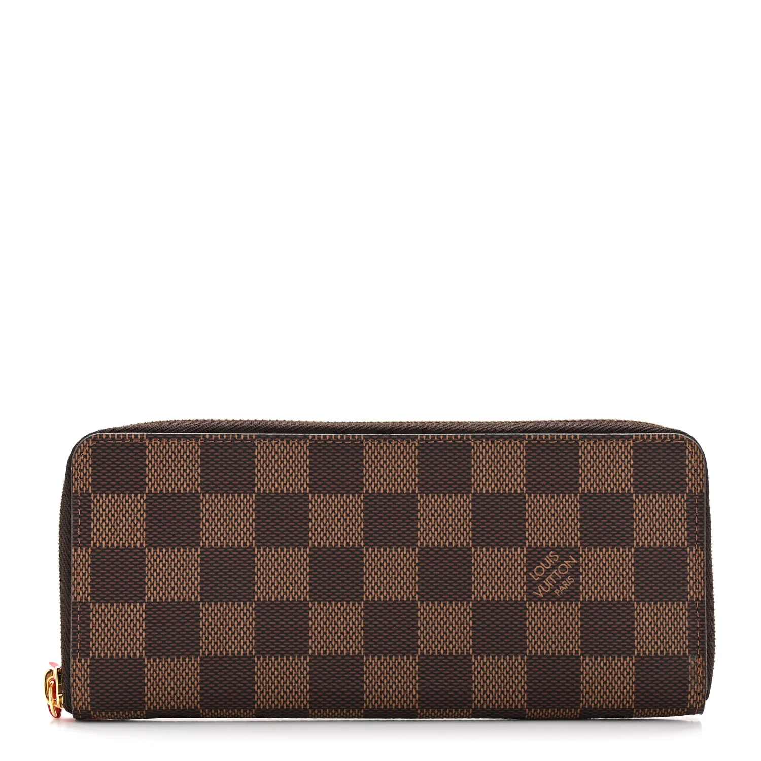 Damier Ebene Clemence Wallet Cherry