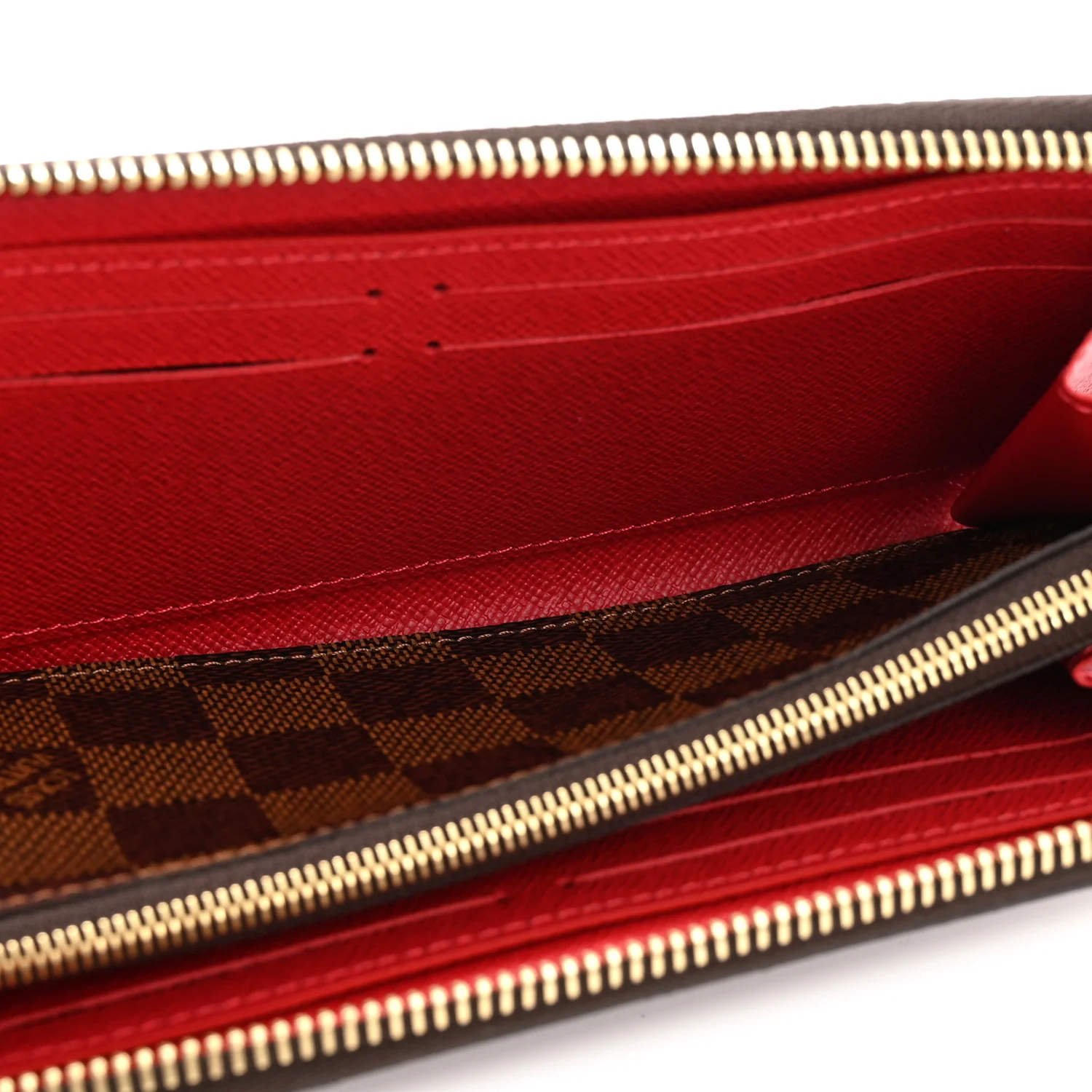 Damier Ebene Clemence Wallet Cherry - Image 5