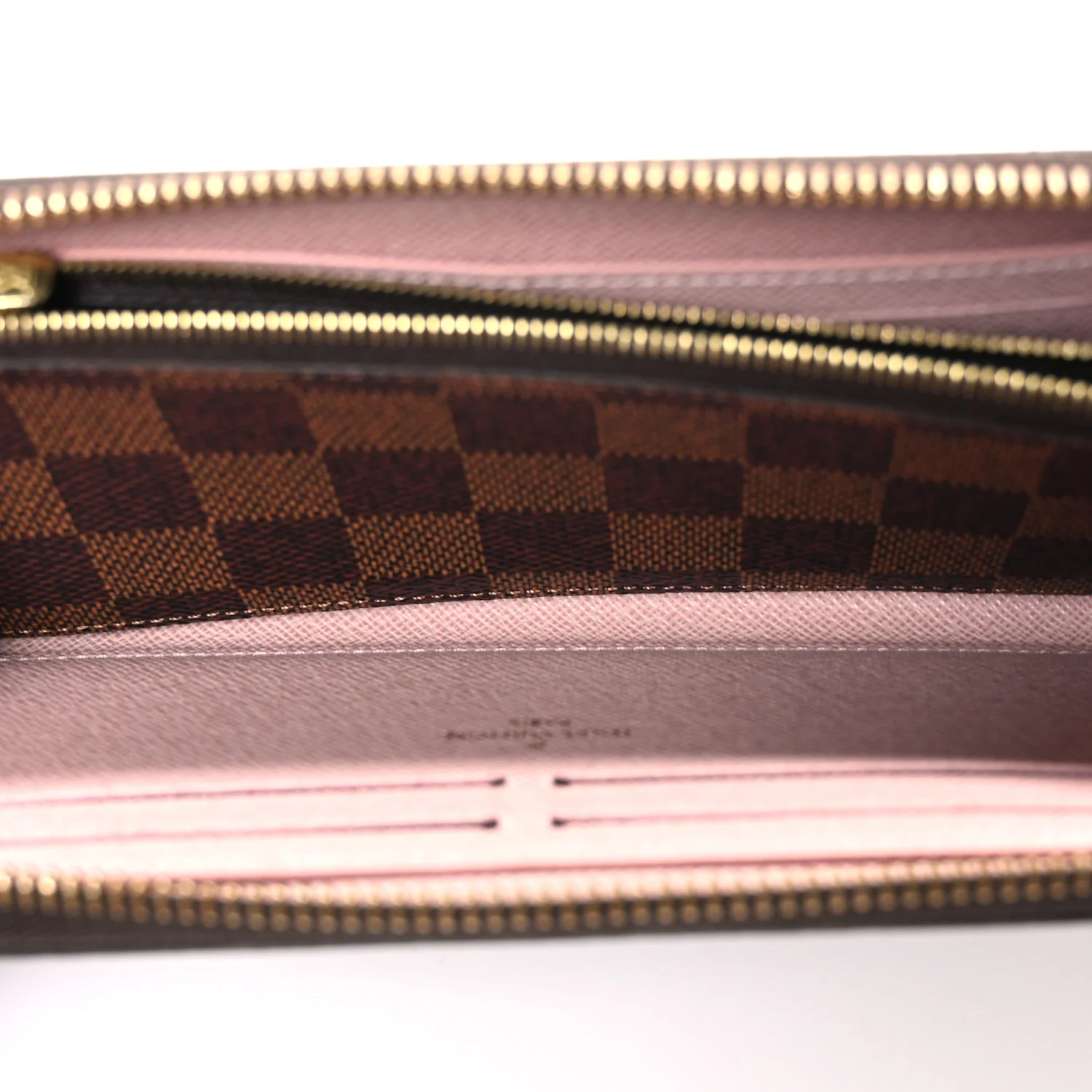 Damier Ebene Clemence Wallet Rose Ballerine - Image 5