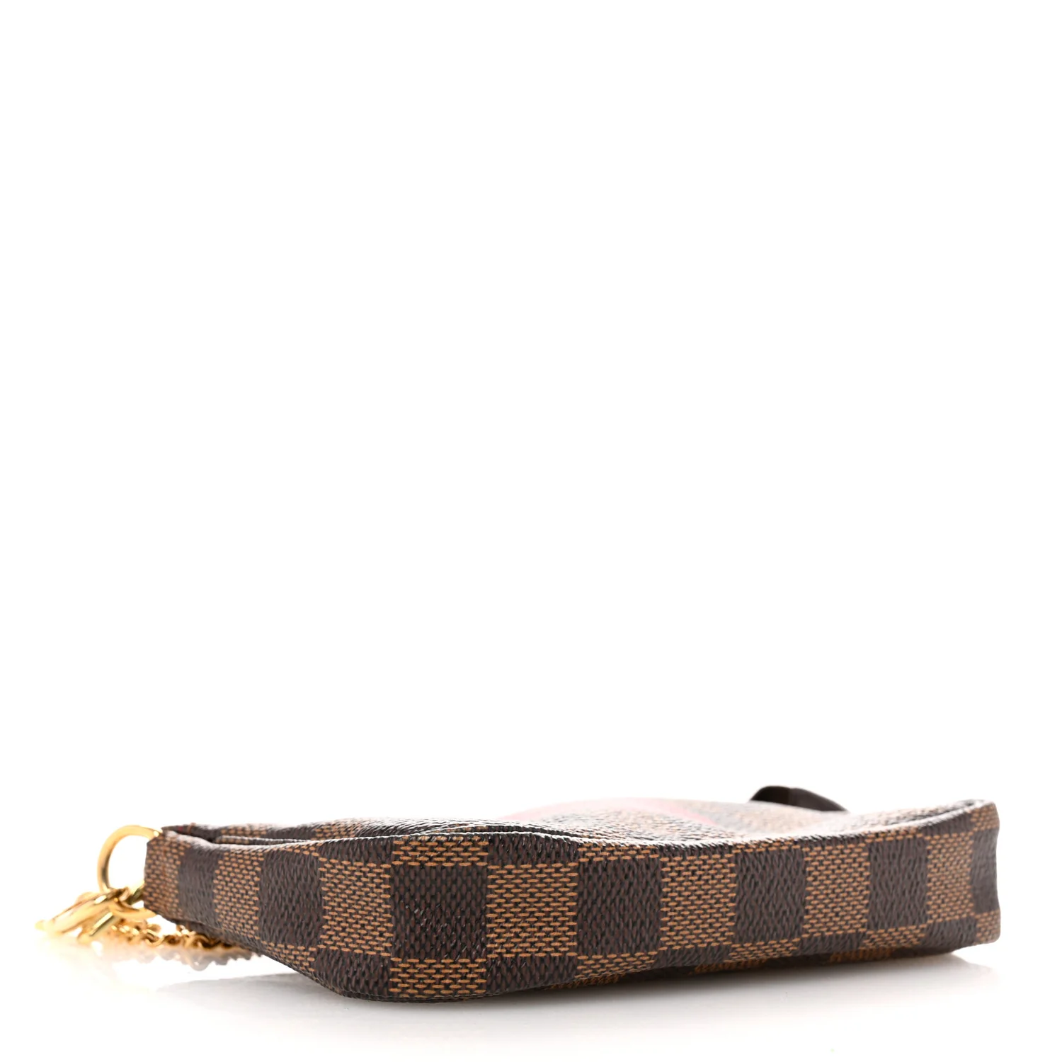 Damier Ebene Complice Trunks and Bags Mini Pochette Accessories Red - Image 4