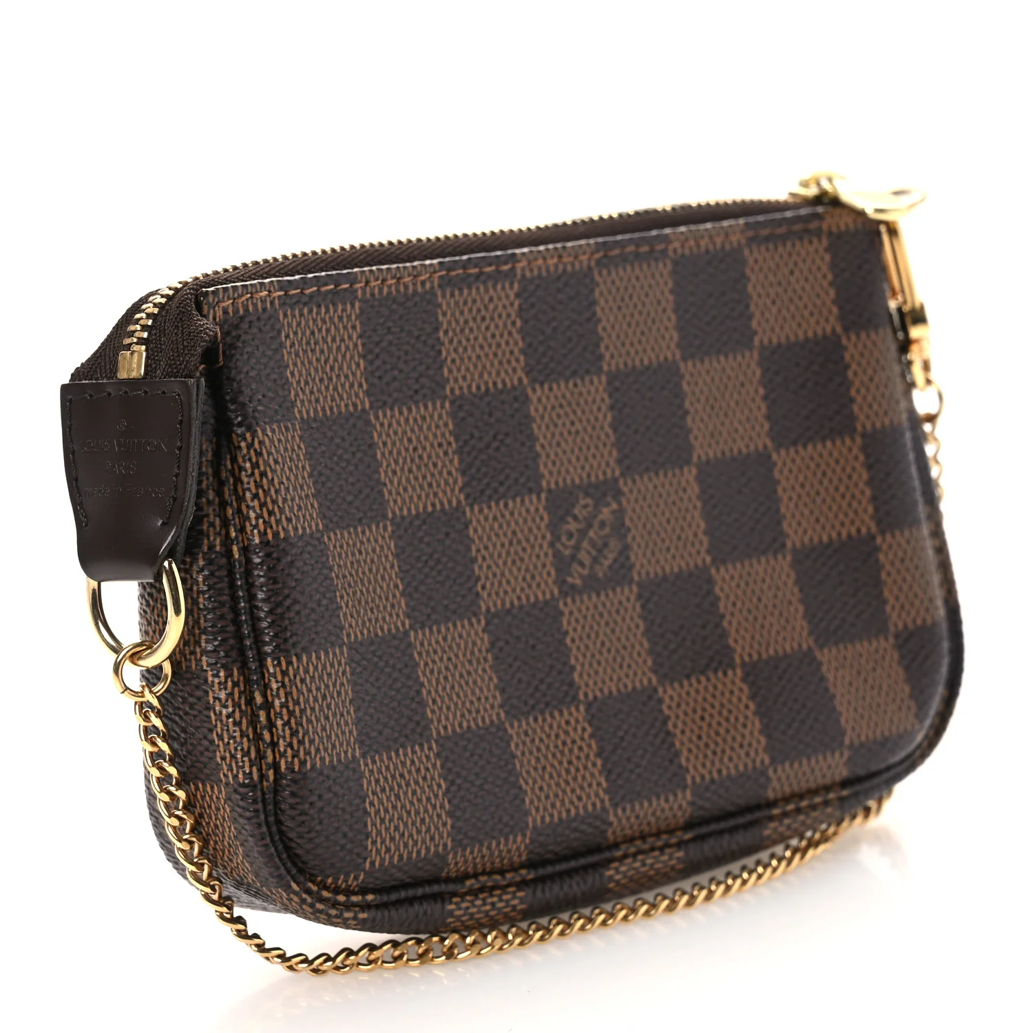 Damier Ebene Complice Trunks and Bags Mini Pochette Accessories Red - Image 3