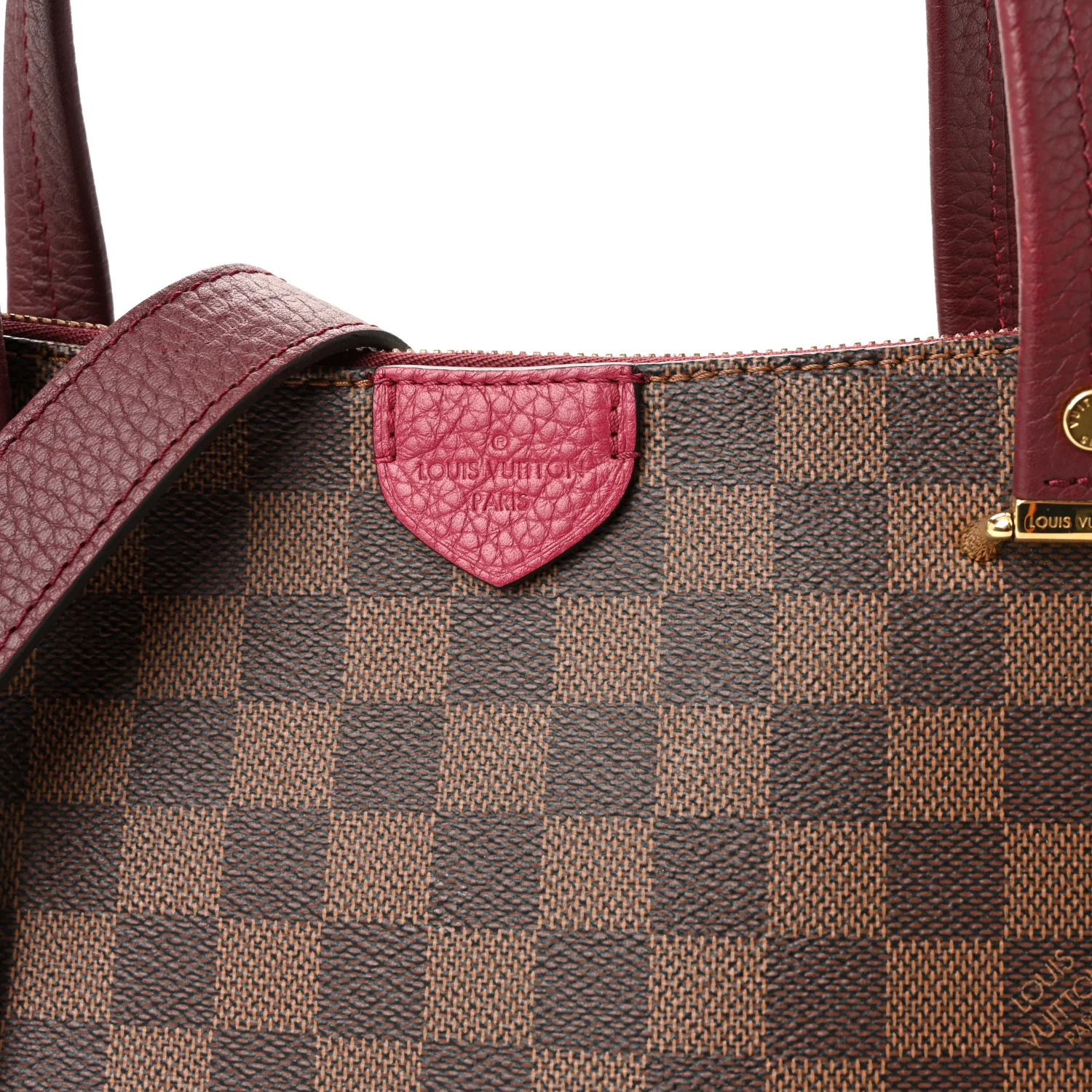 Damier Ebene Cuir Taurillon Hyde Park Fuchsia - Image 7