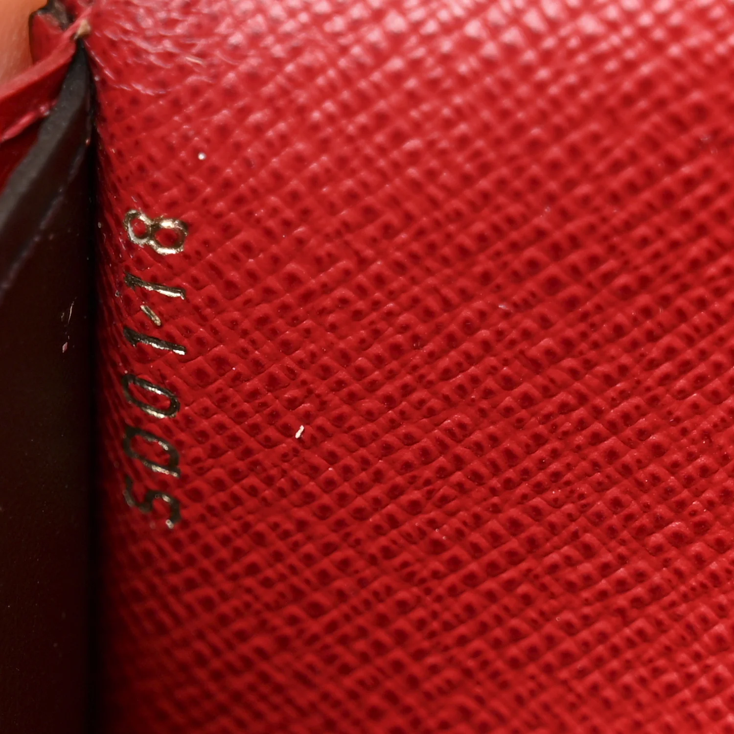 Damier Ebene Emilie Wallet Red - Image 7