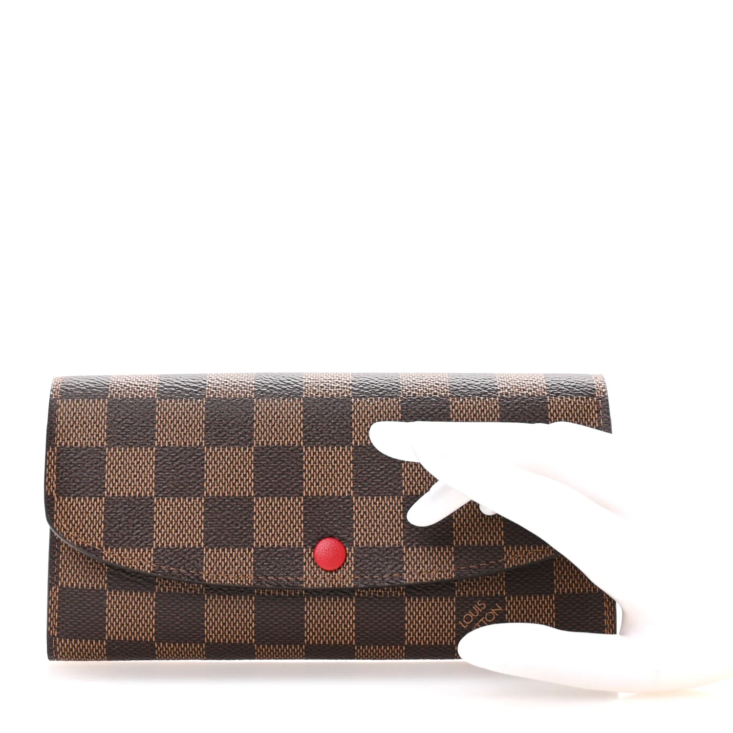 Damier Ebene Emilie Wallet Red - Image 2
