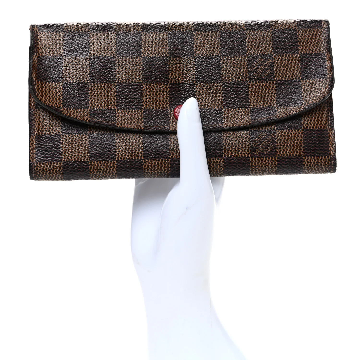 Damier Ebene Emilie Wallet Red - Image 2