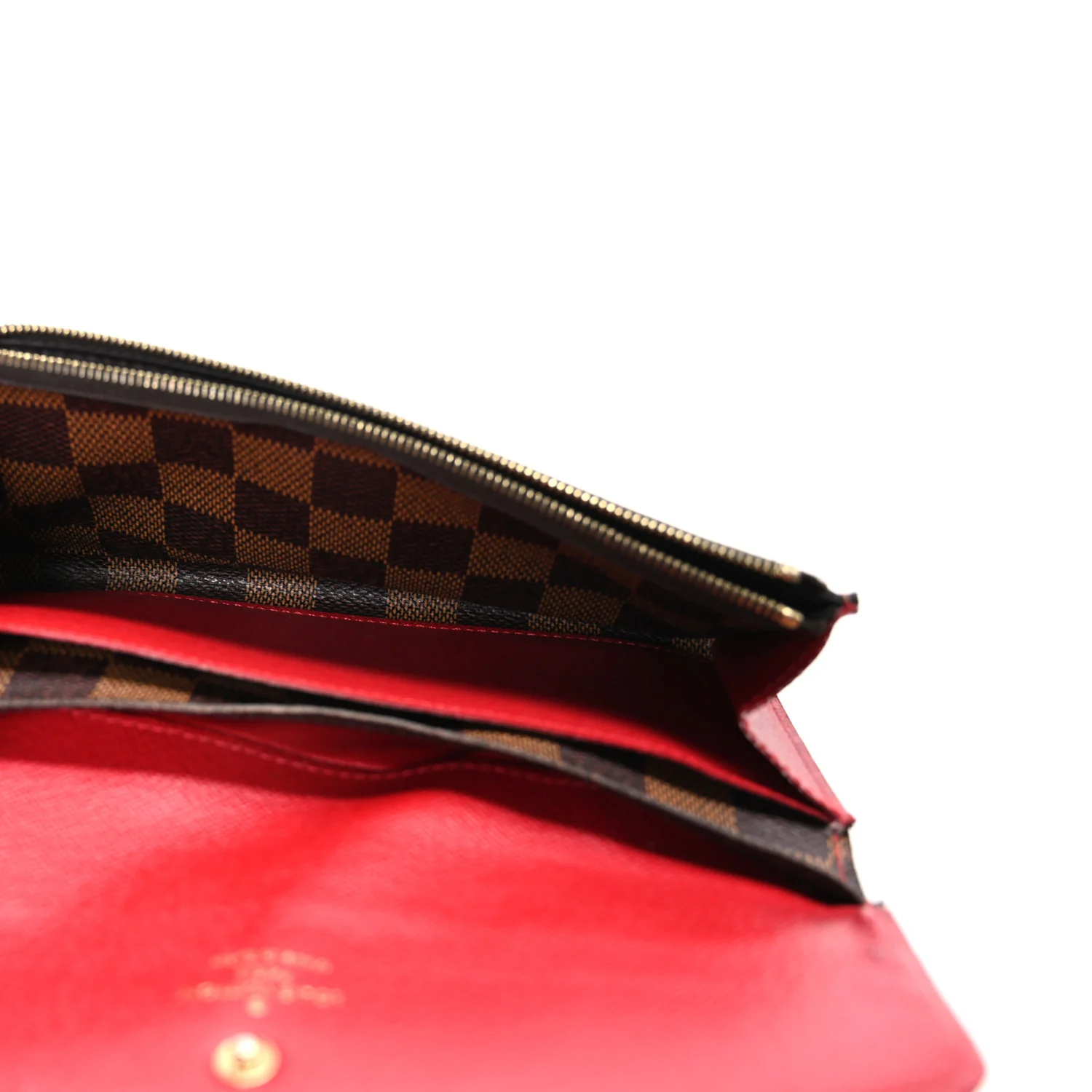 Damier Ebene Emilie Wallet Red - Image 5