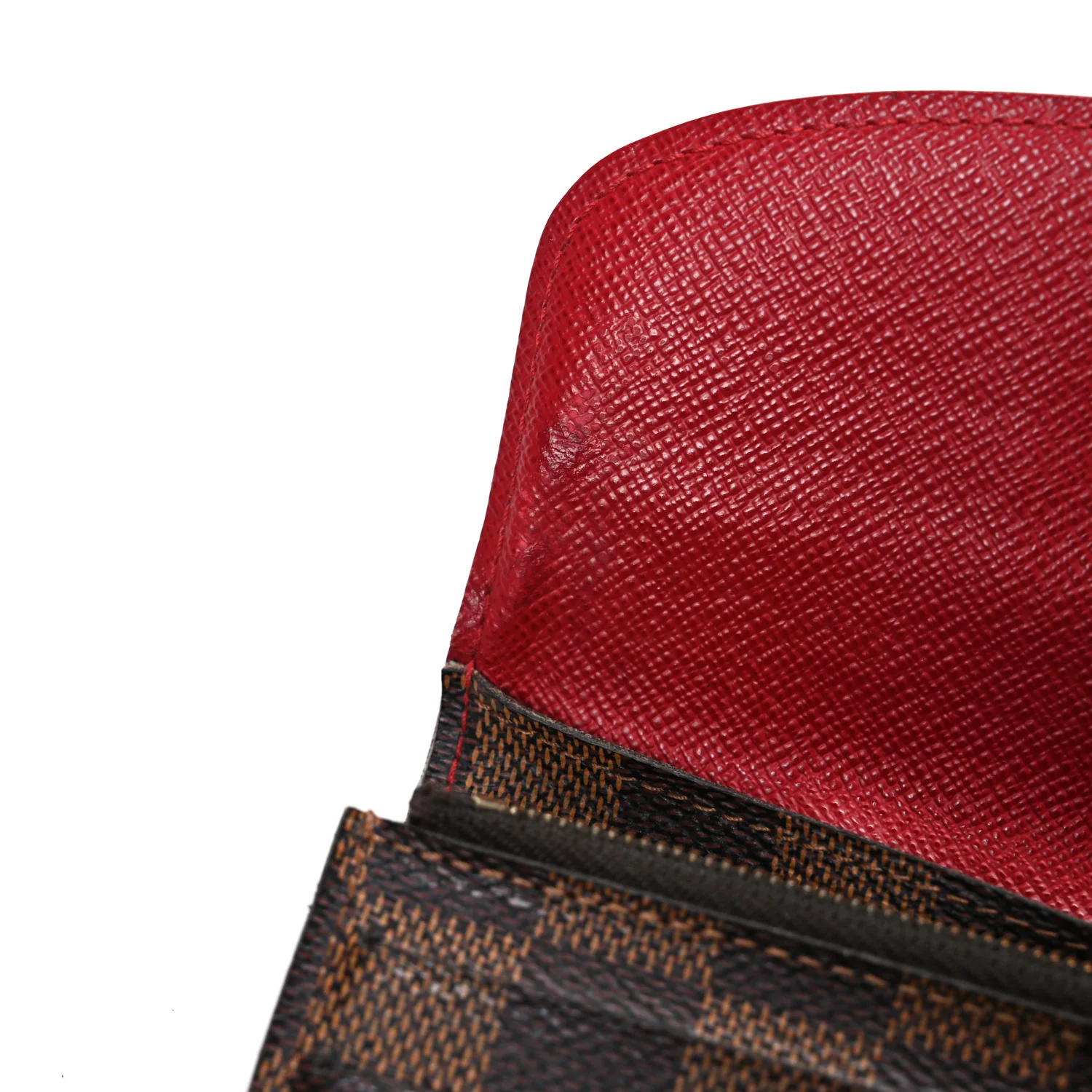 Damier Ebene Emilie Wallet Red - Image 8