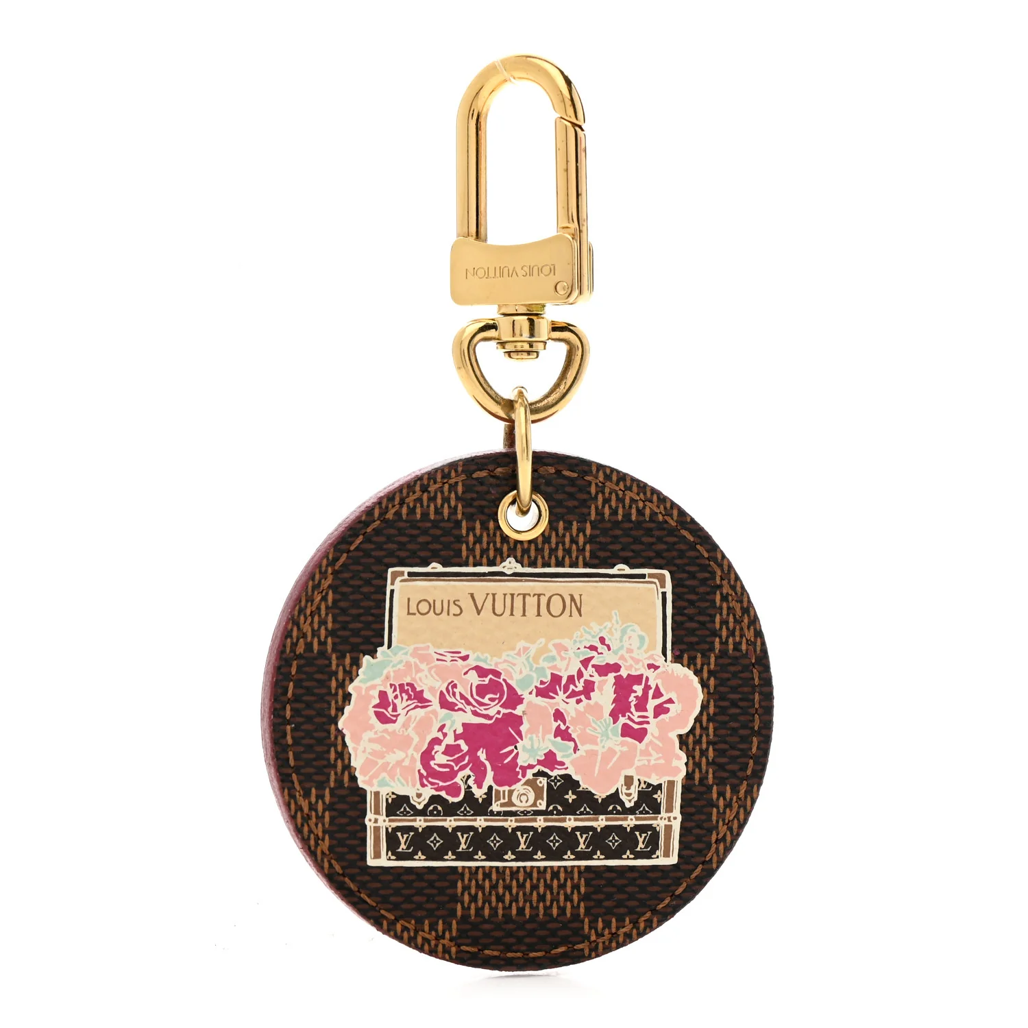 Damier Ebene Illustre Posies Bag Charm