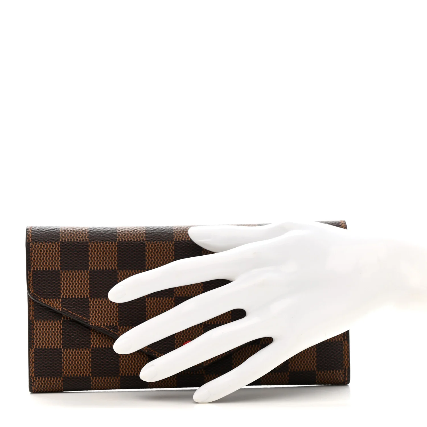 Damier Ebene Josephine Wallet Red - Image 2