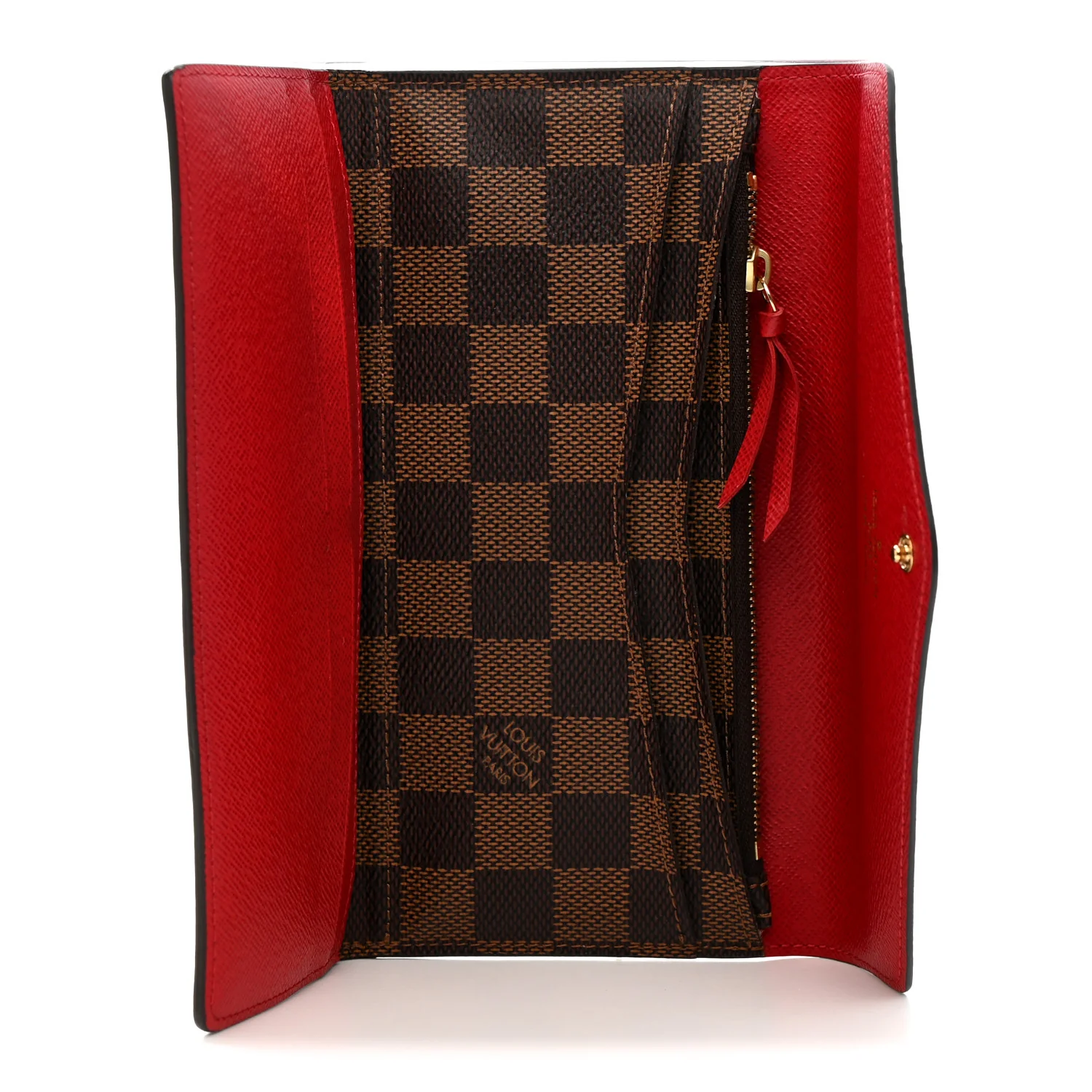 Damier Ebene Josephine Wallet Red - Image 5