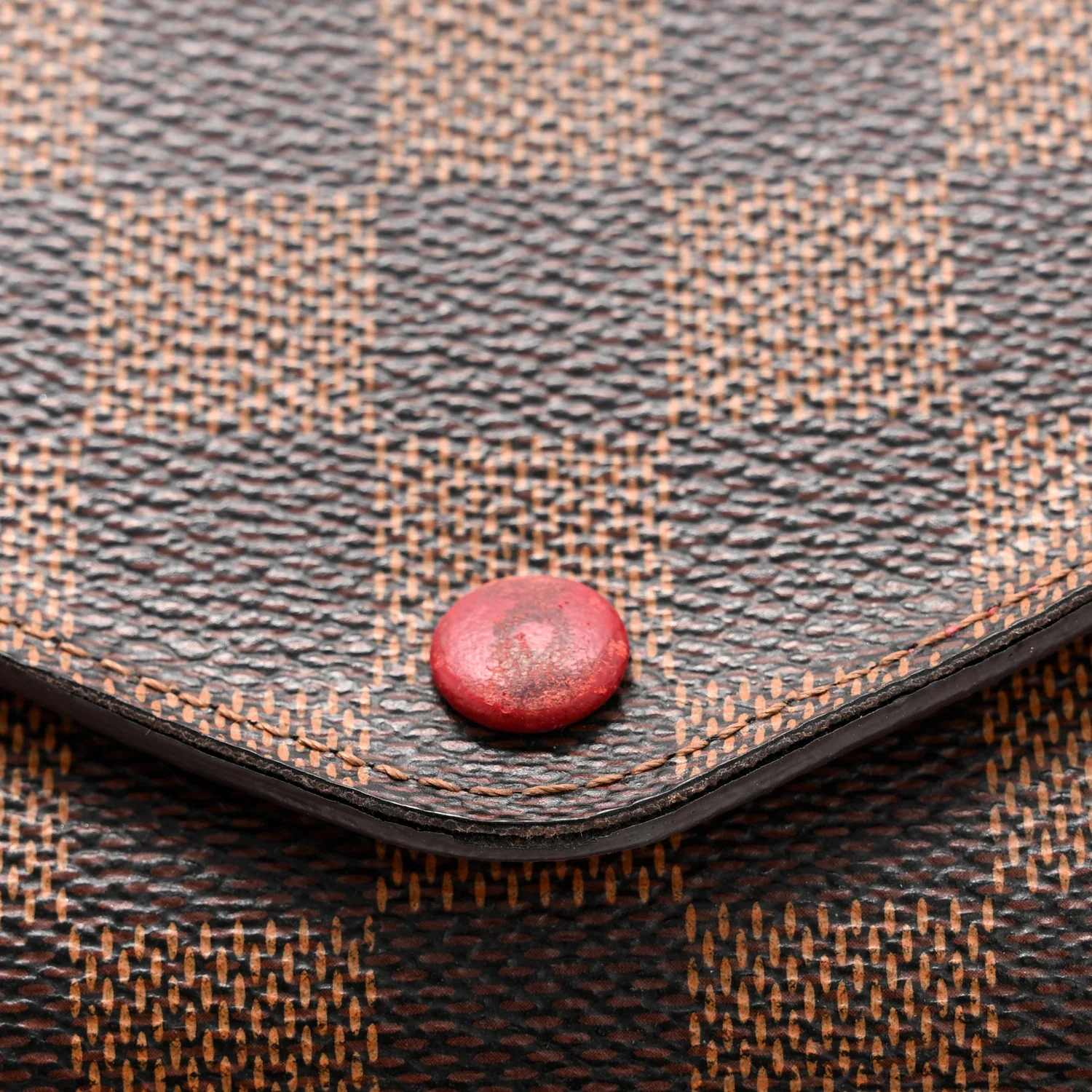 Damier Ebene Josephine Wallet Red - Image 10