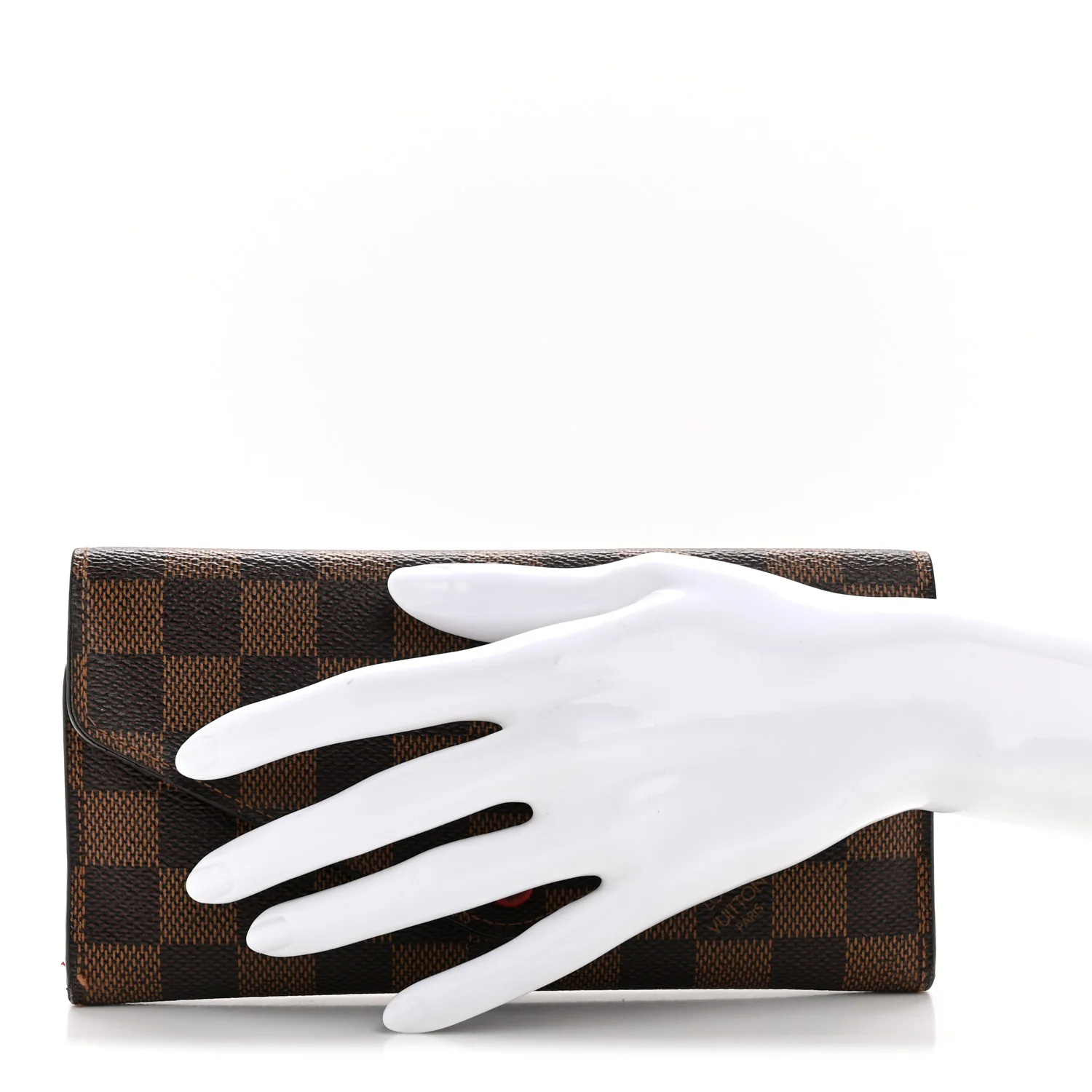 Damier Ebene Josephine Wallet Red - Image 2