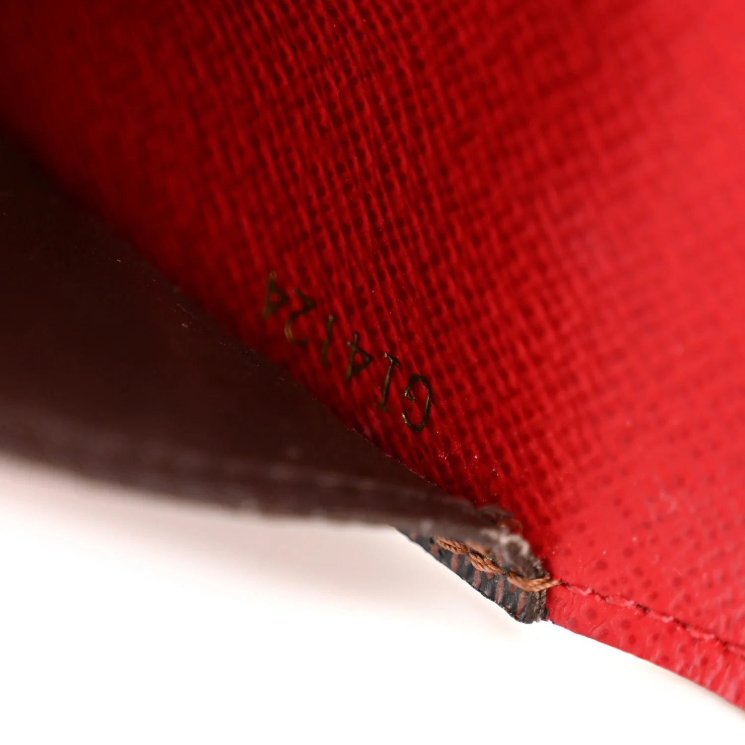 Damier Ebene Josephine Wallet Red - Image 7