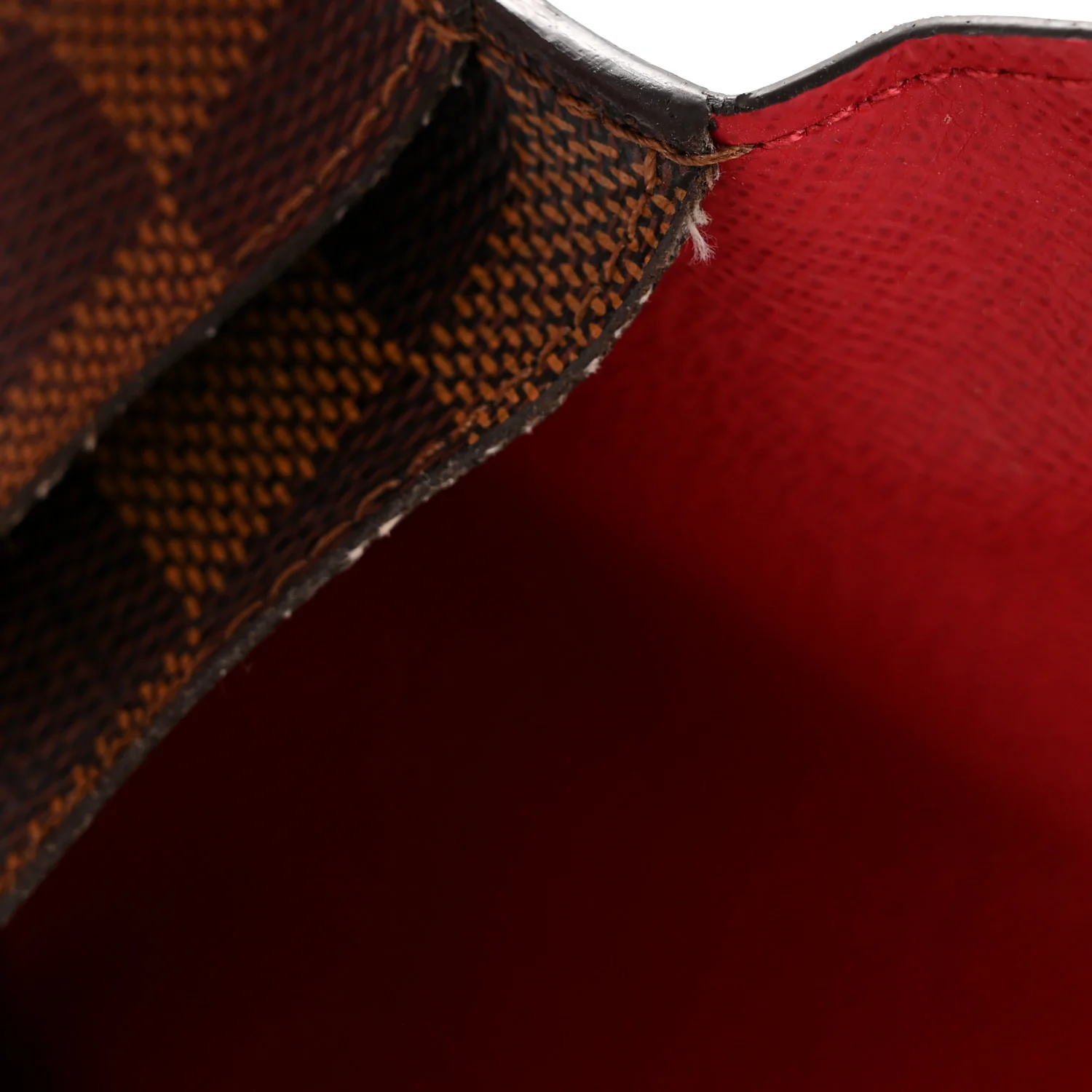 Damier Ebene Josephine Wallet Red - Image 8