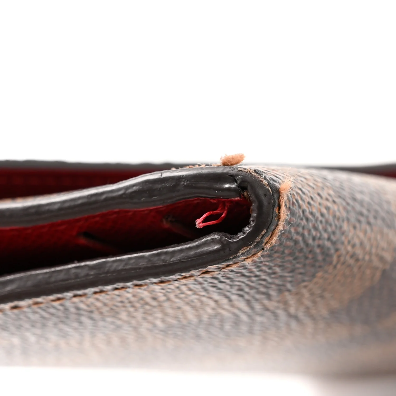 Damier Ebene Josephine Wallet Red - Image 9