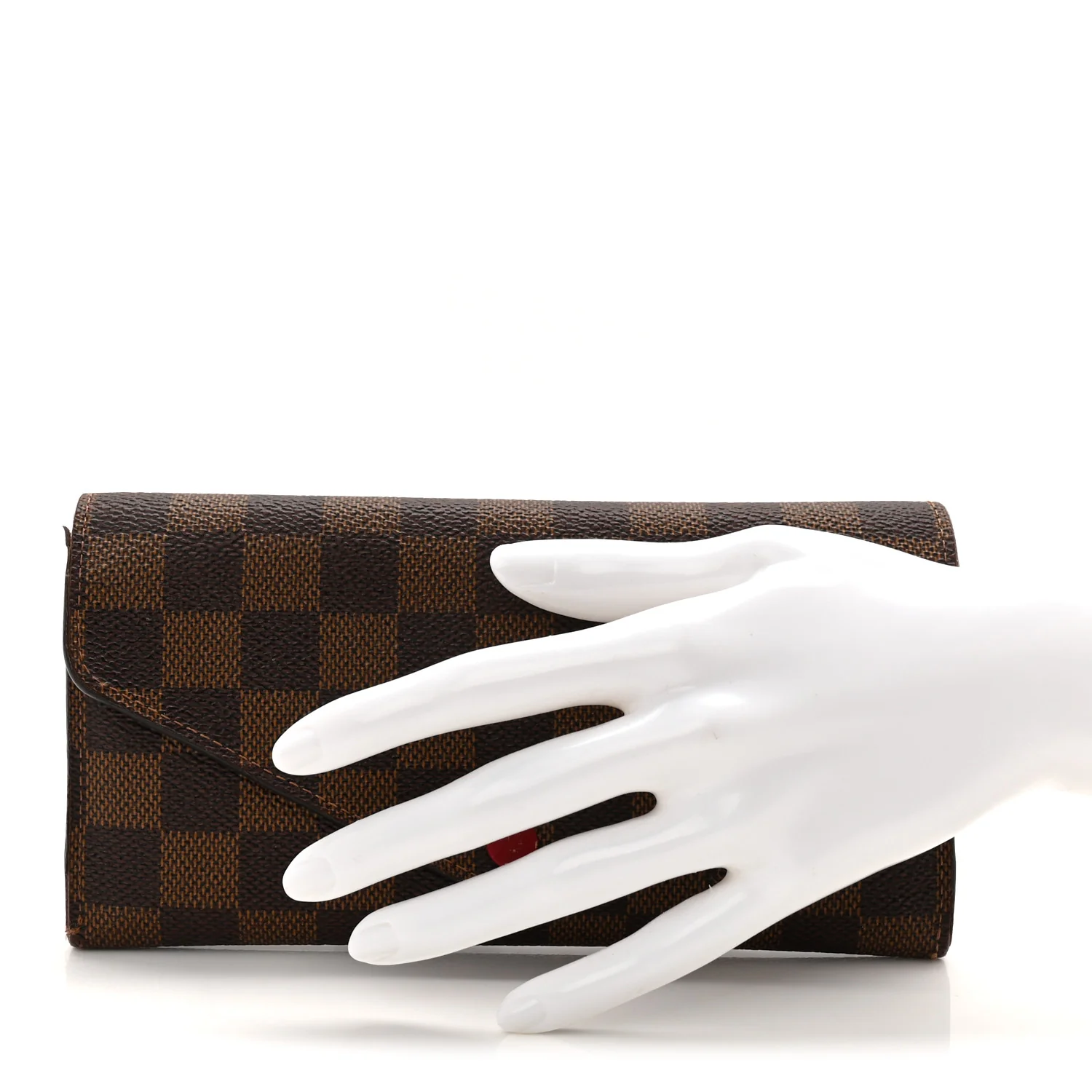 Damier Ebene Josephine Wallet Red - Image 2