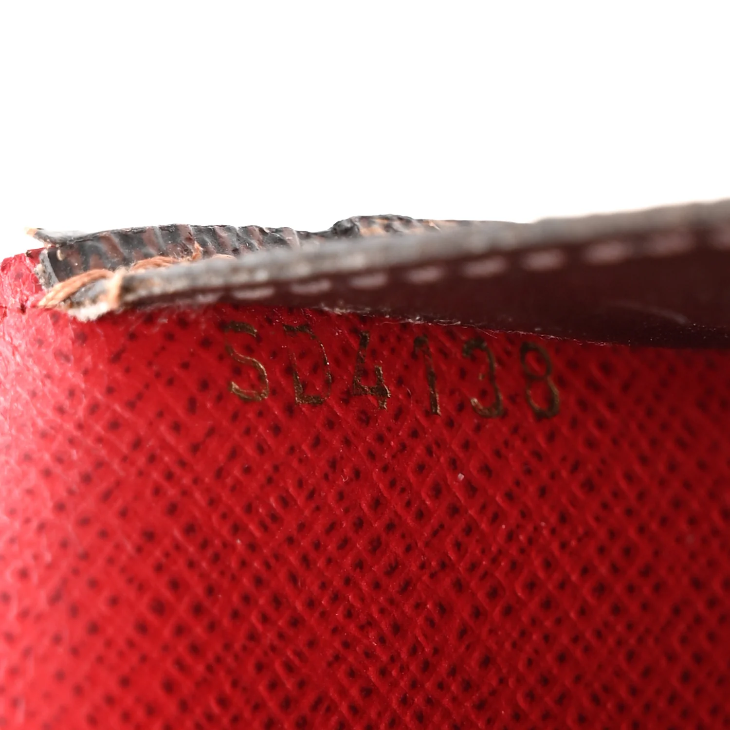 Damier Ebene Josephine Wallet Red - Image 8