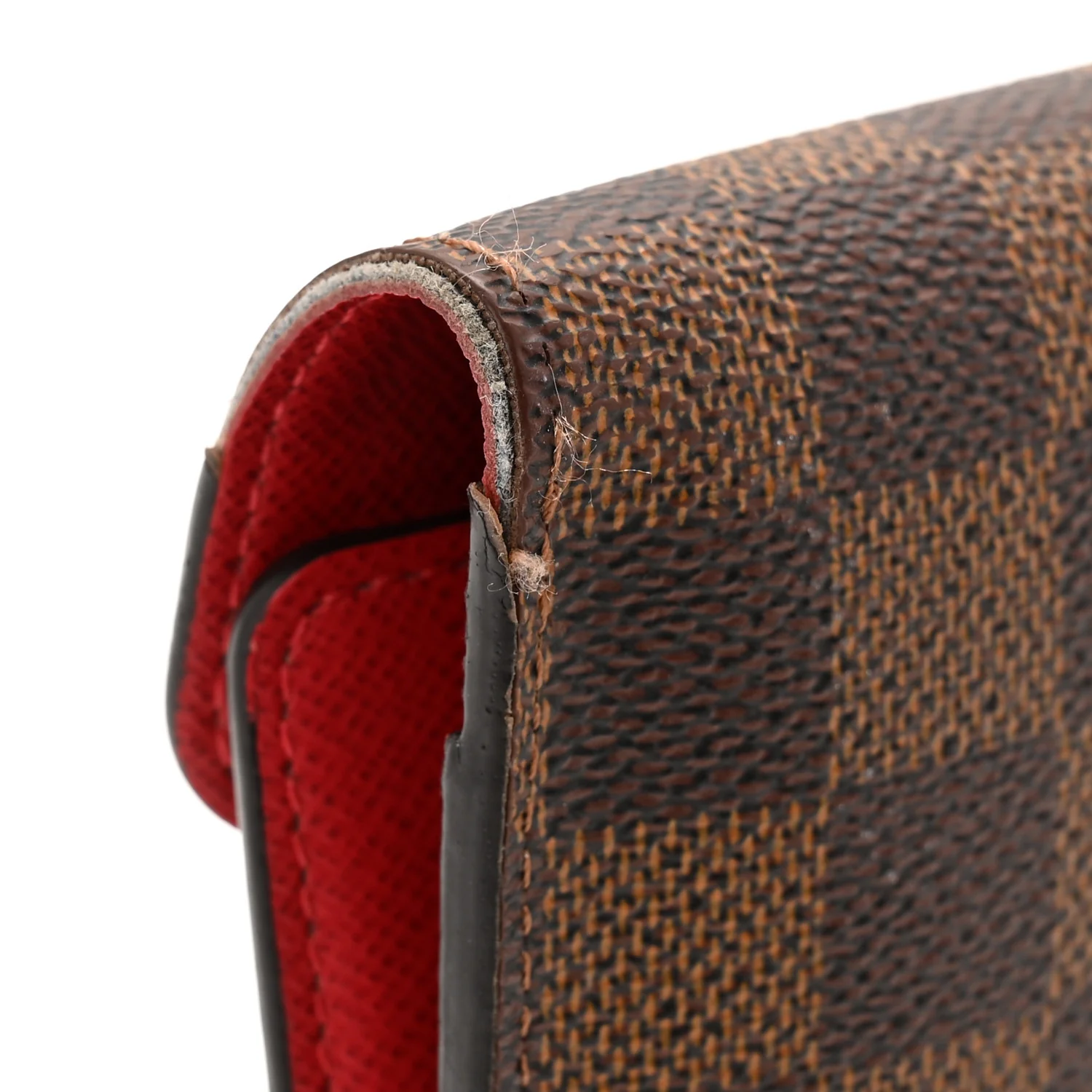 Damier Ebene Josephine Wallet Red - Image 9