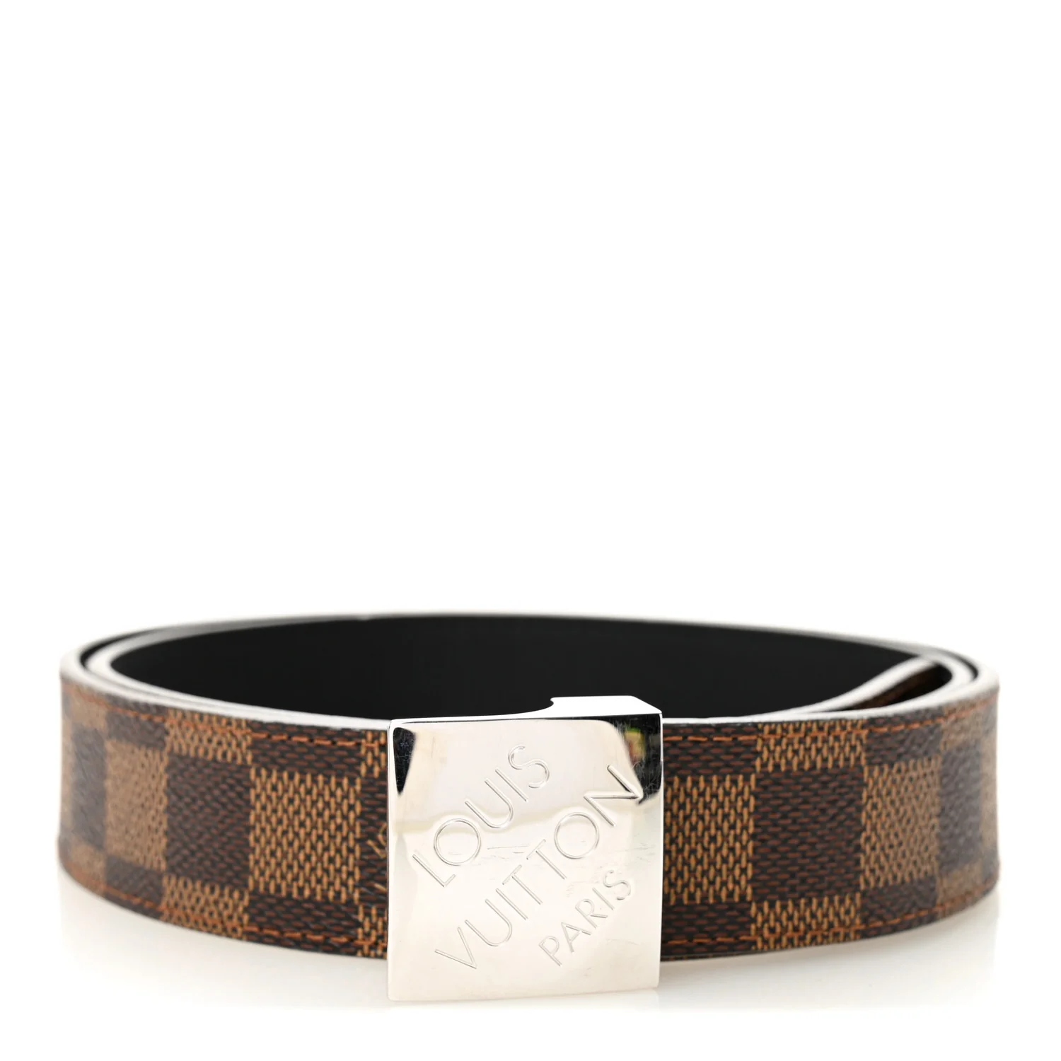 Damier Ebene LV Paris Buckle 85 34 Belt