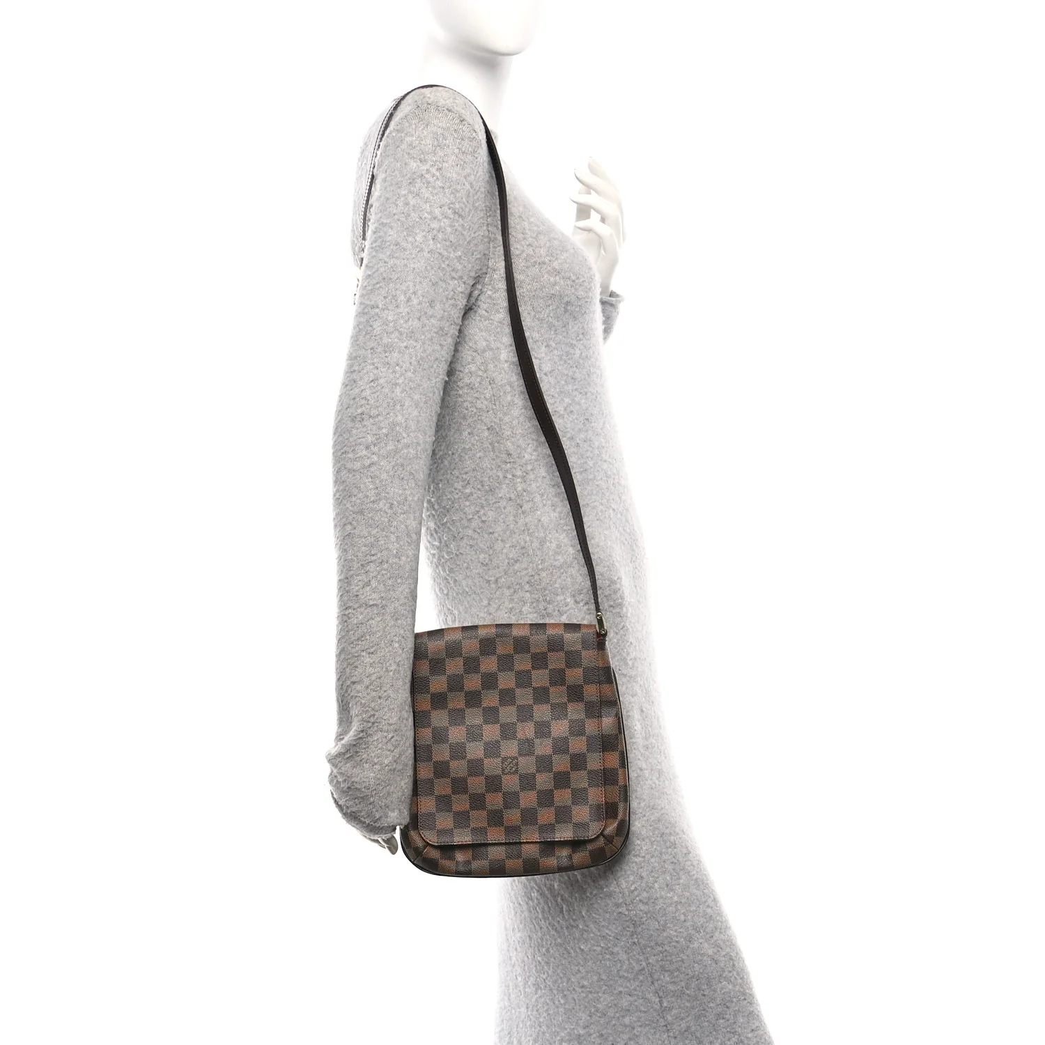 Damier Ebene Musette Salsa Long Strap - Image 2