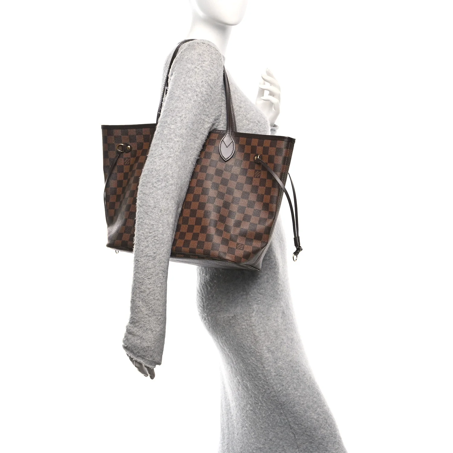 Damier Ebene Neo Neverfull MM Rose Ballerine - Image 2