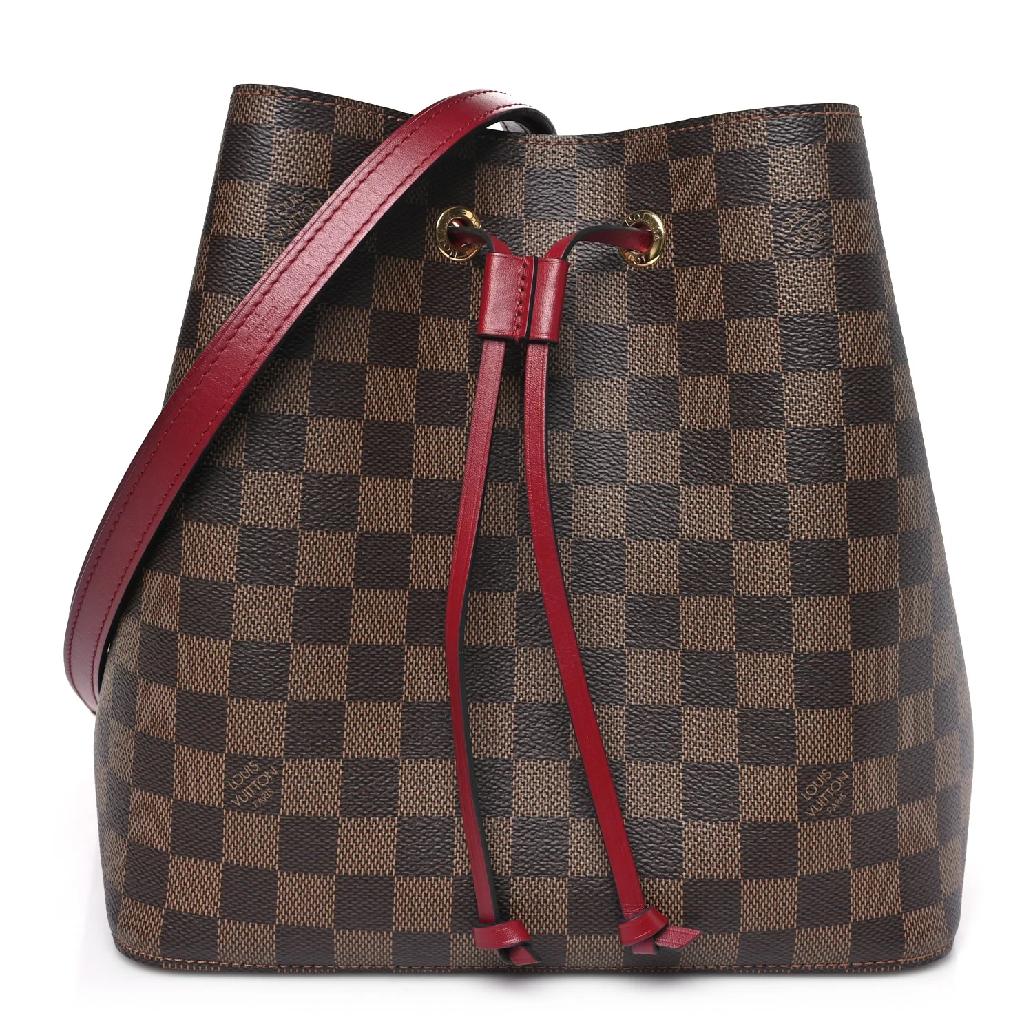 Damier Ebene Neonoe MM Cherry Berry