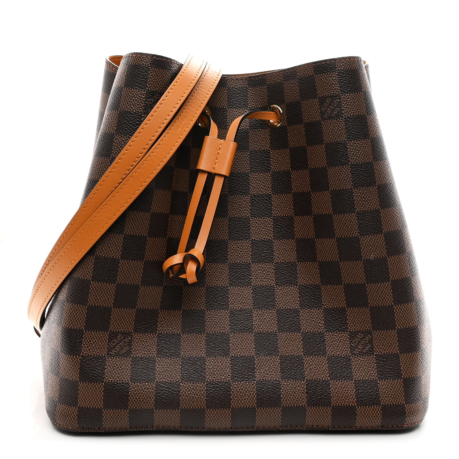 Damier Ebene Neonoe MM Safran