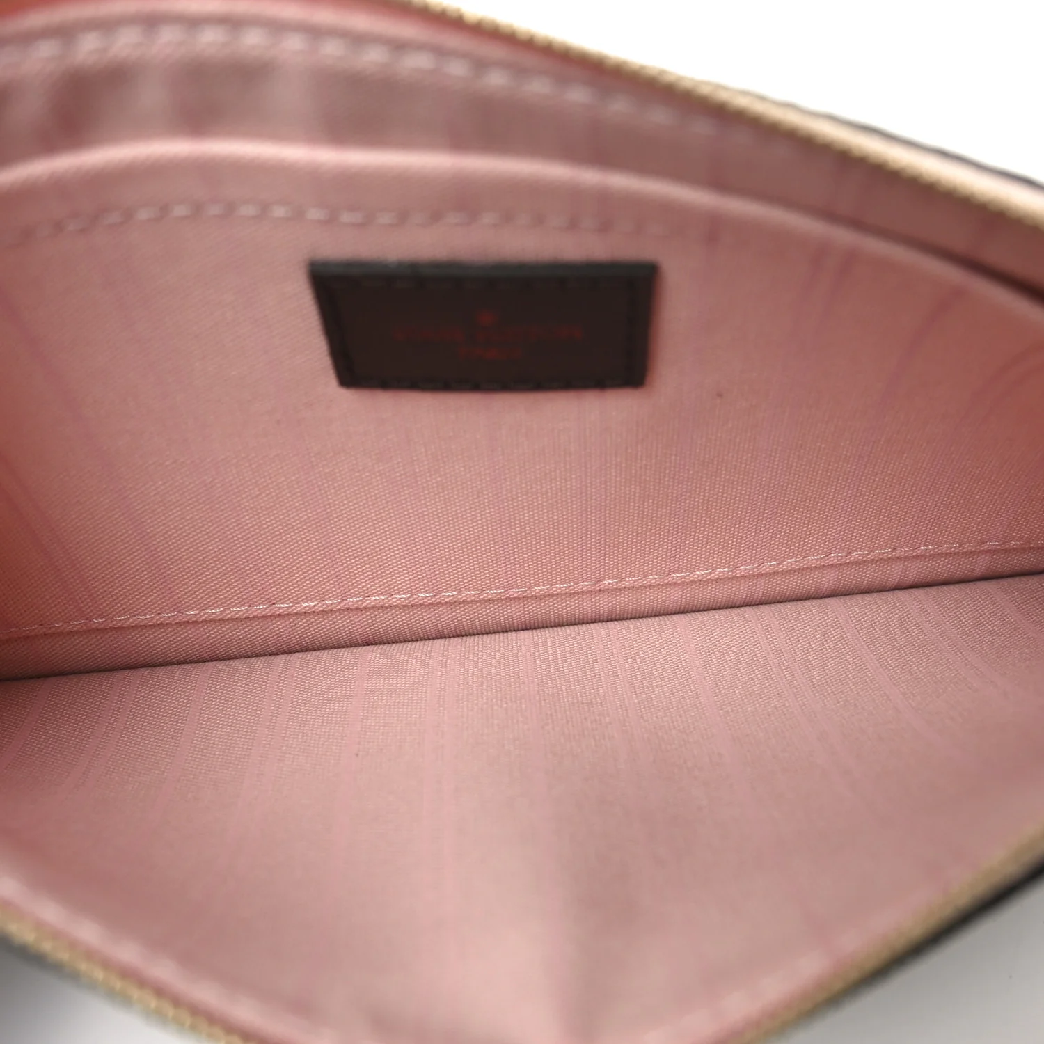 Damier Ebene Neverfull MM GM Pochette Rose Ballerine - Image 5