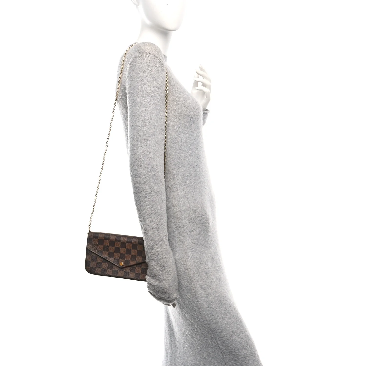 Damier Ebene Pochette Felicie Chain Wallet - Image 2