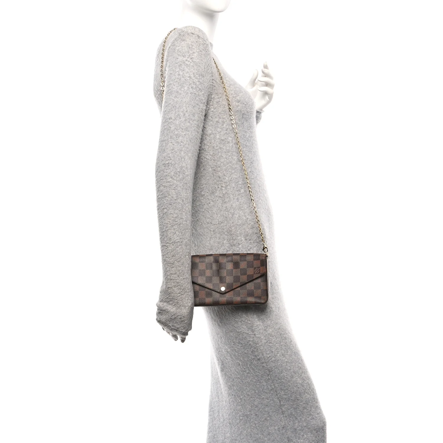 Damier Ebene Pochette Felicie Chain Wallet - Image 2