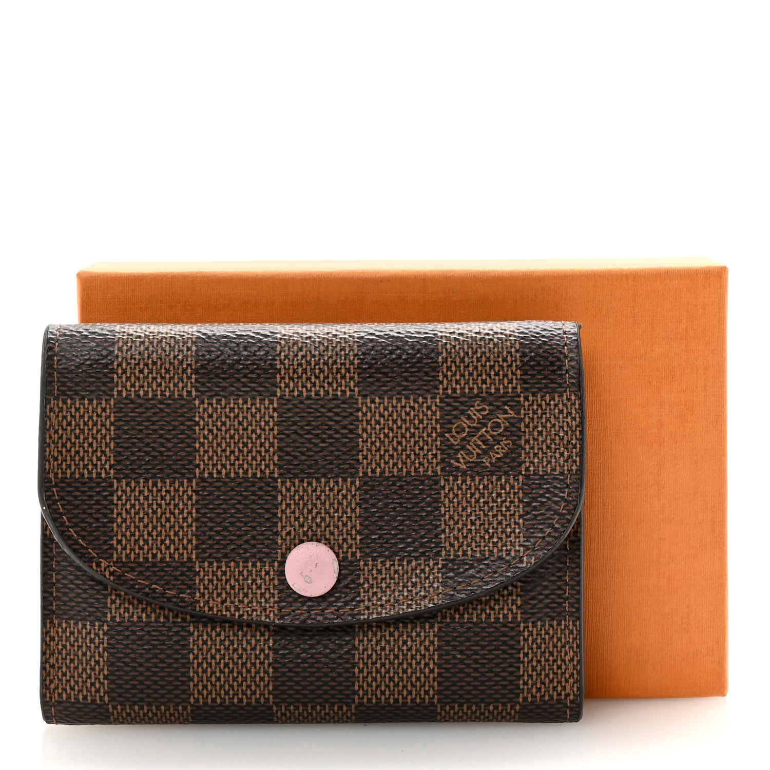 Damier Ebene Rosalie Coin Purse Rose Ballerine - Image 7