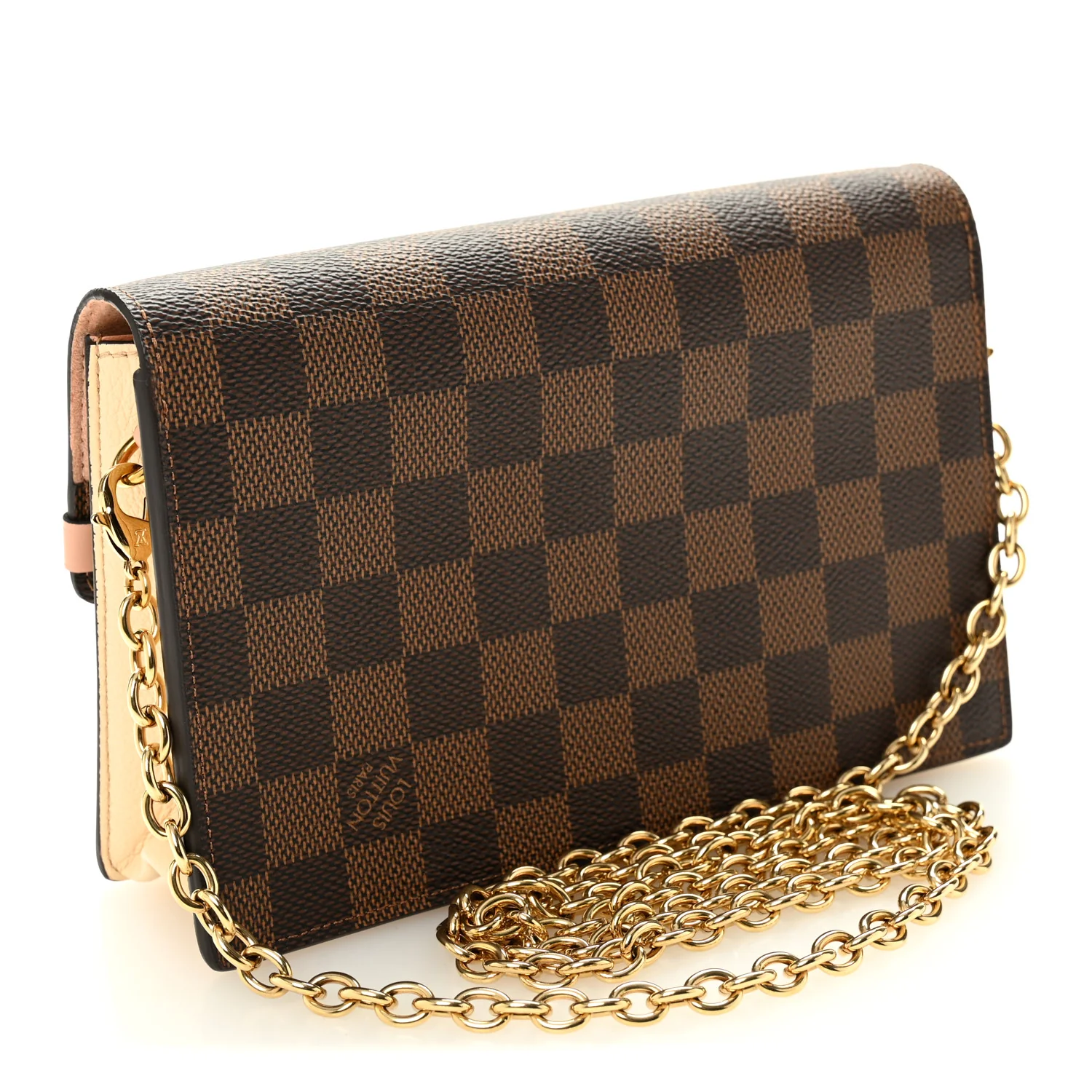 Damier Ebene Vavin Chain Wallet Creme - Image 3