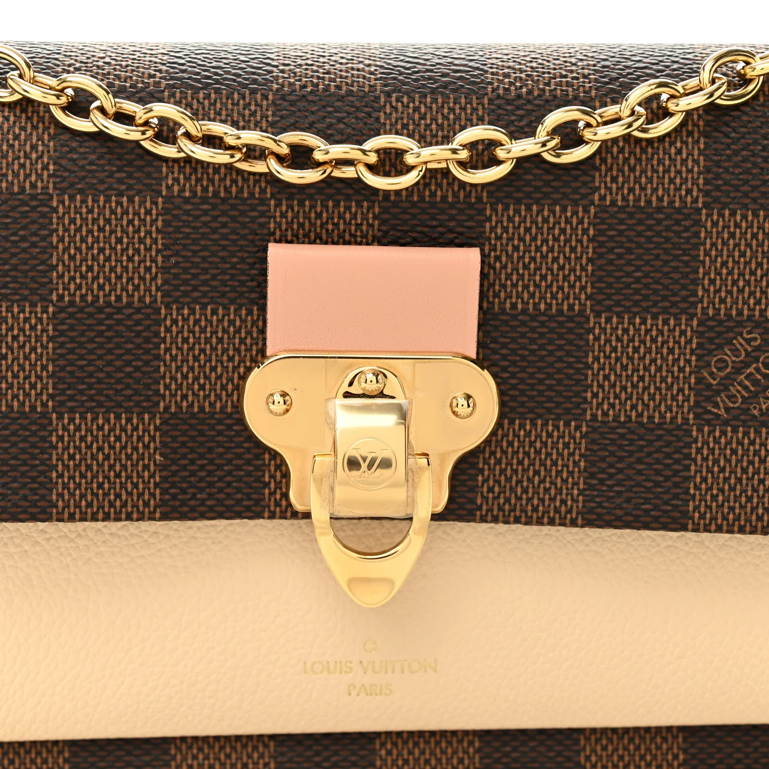 Damier Ebene Vavin Chain Wallet Creme - Image 7
