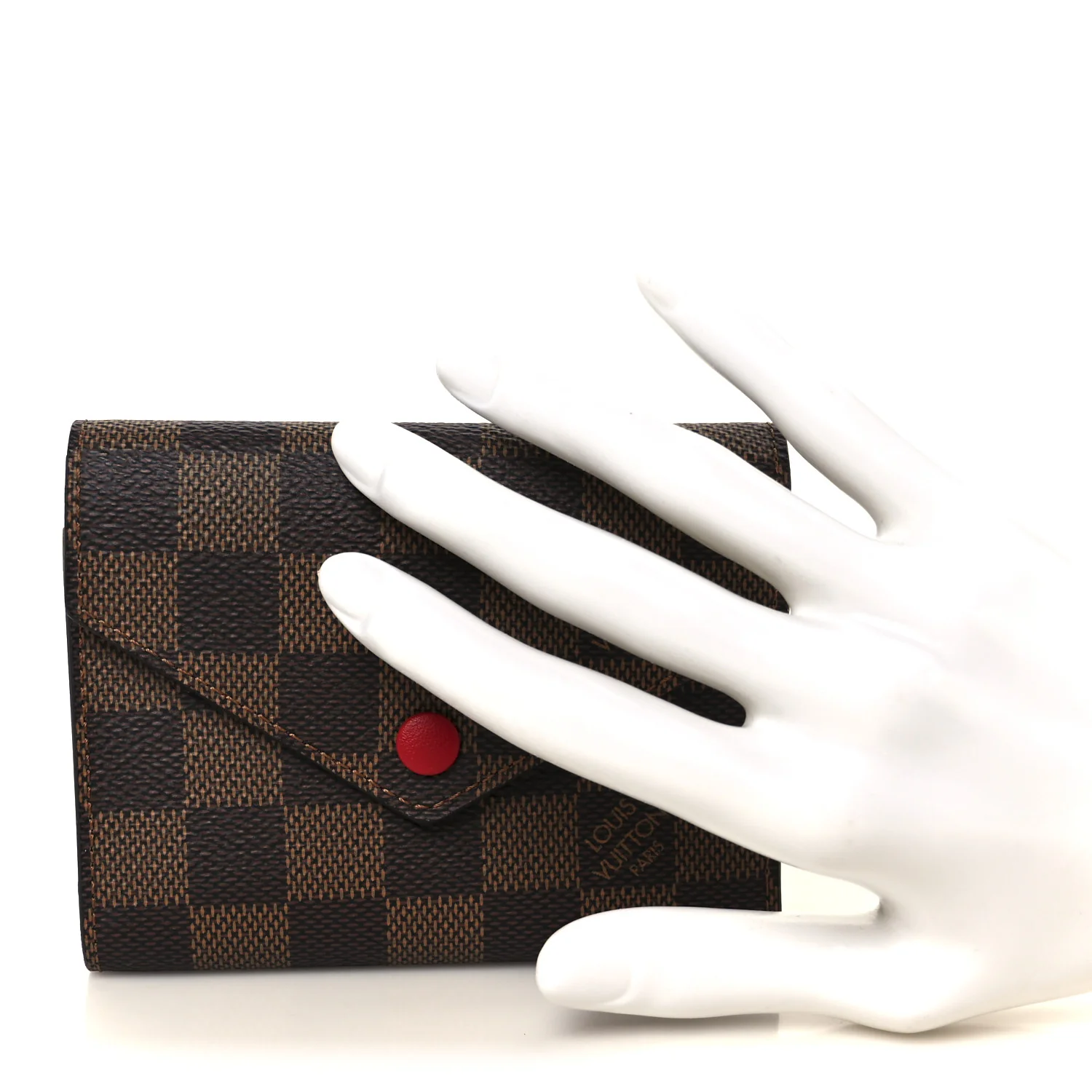 Damier Ebene Victorine Wallet Red - Image 2
