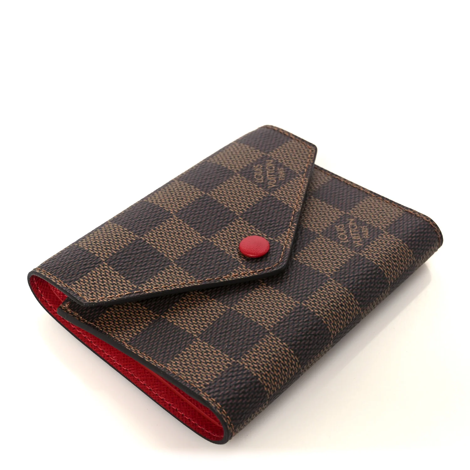 Damier Ebene Victorine Wallet Red - Image 4