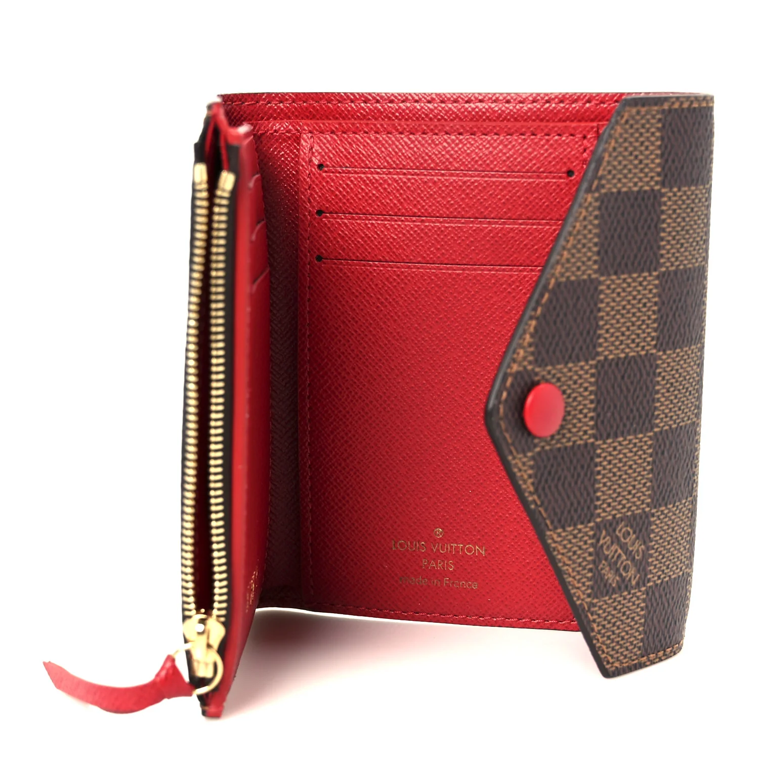 Damier Ebene Victorine Wallet Red - Image 5
